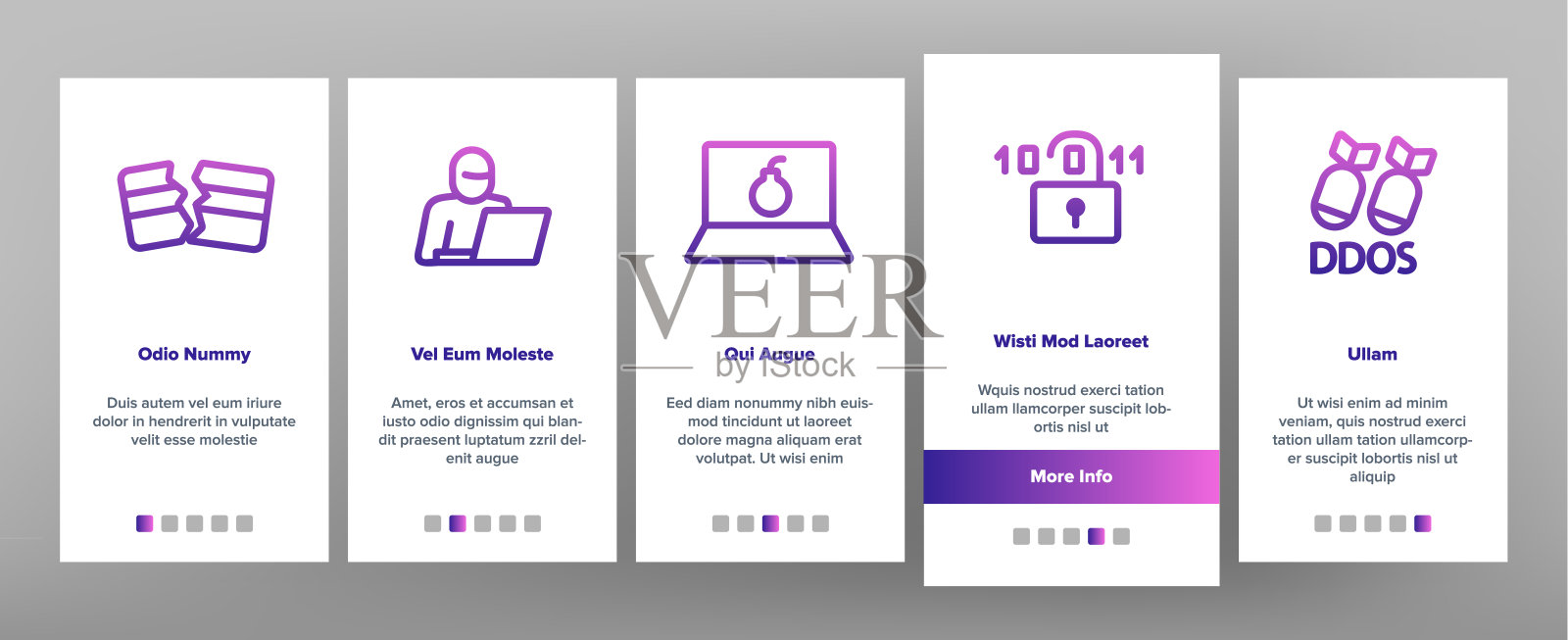 飞船上的网络攻击插画图片素材