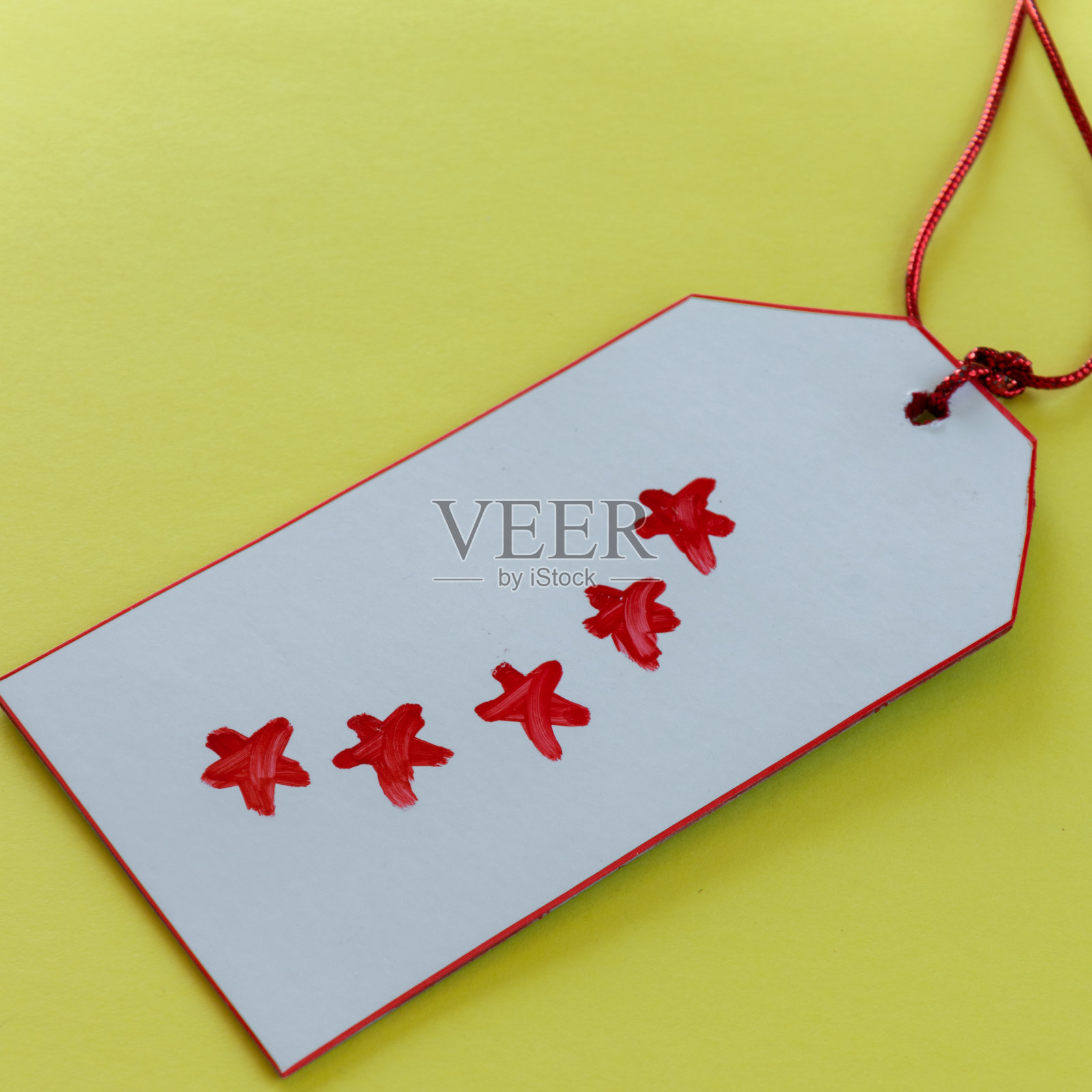 五颗星。反馈概念，文本空间照片摄影图片