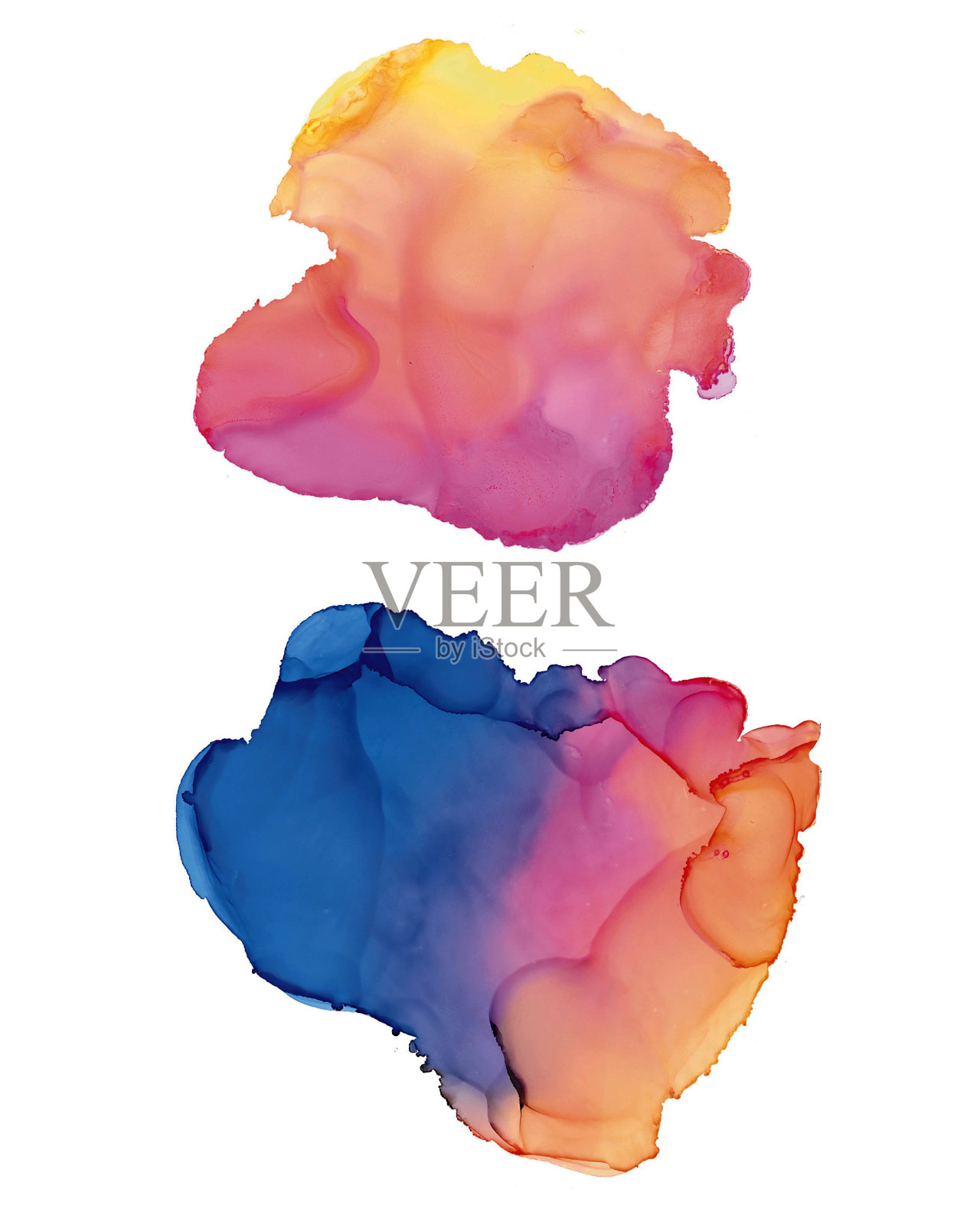 水彩孤立点上的白色背景插画图片素材