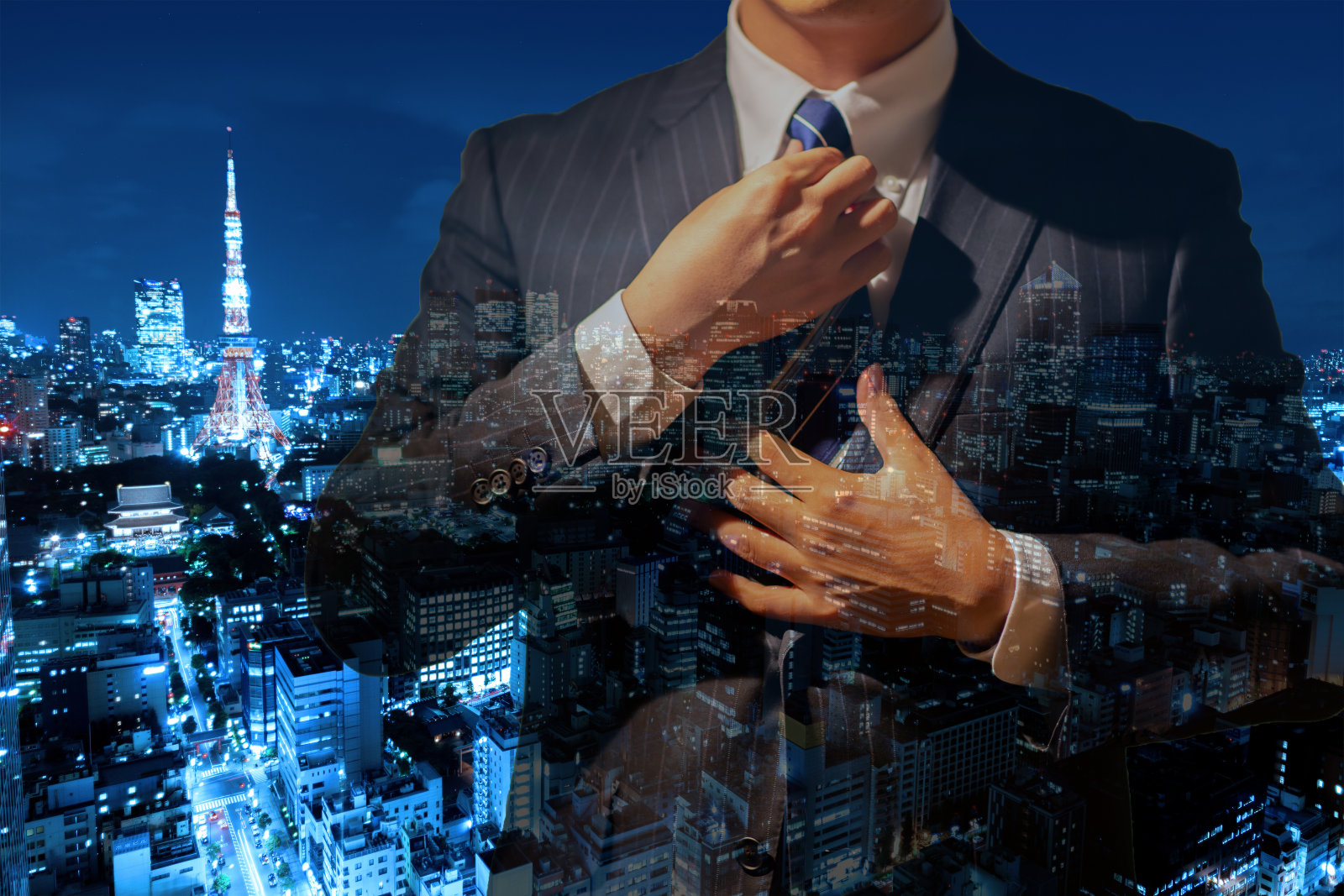 商民理念——资深商人照片摄影图片