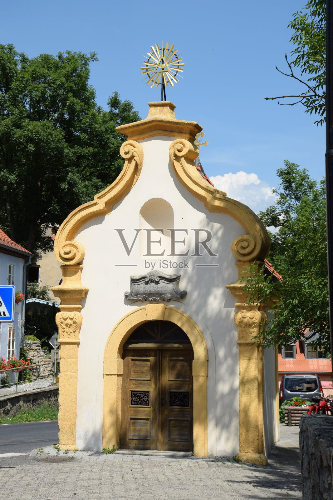 捷克共和国Loket的教堂照片摄影图片