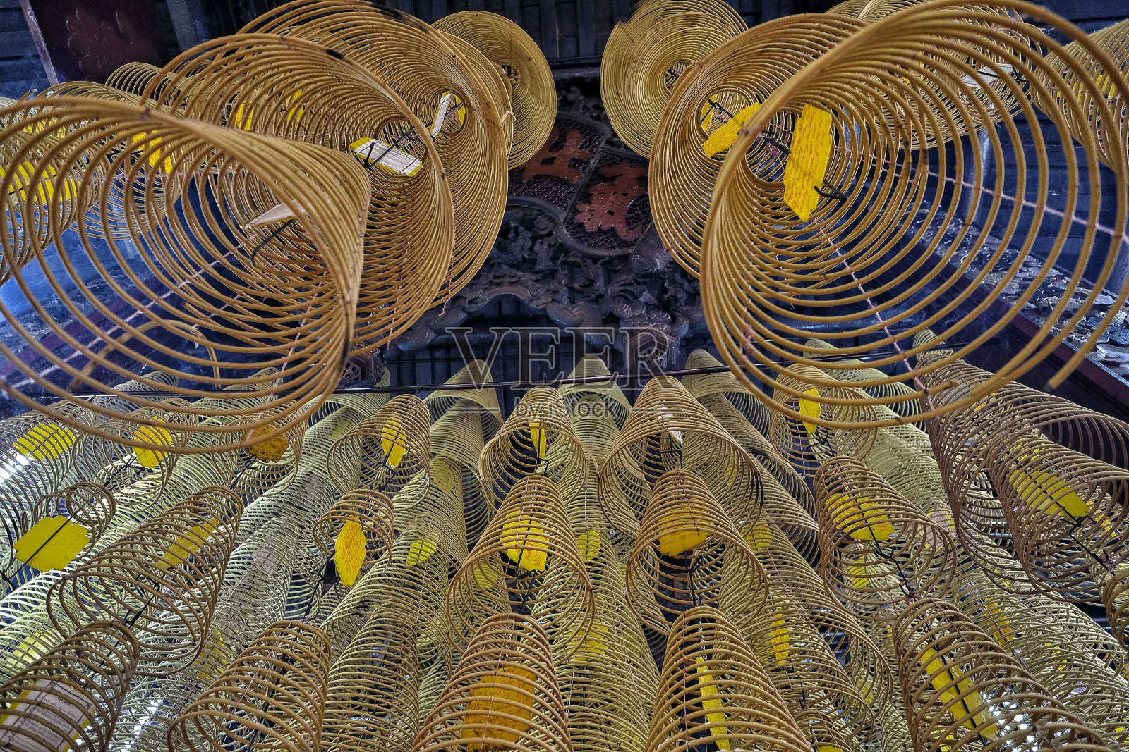 螺旋香棒，越南Can Tho。照片摄影图片