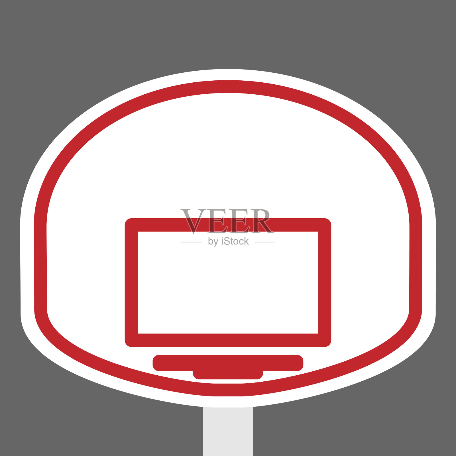 篮筐盾牌和篮筐插画图片素材