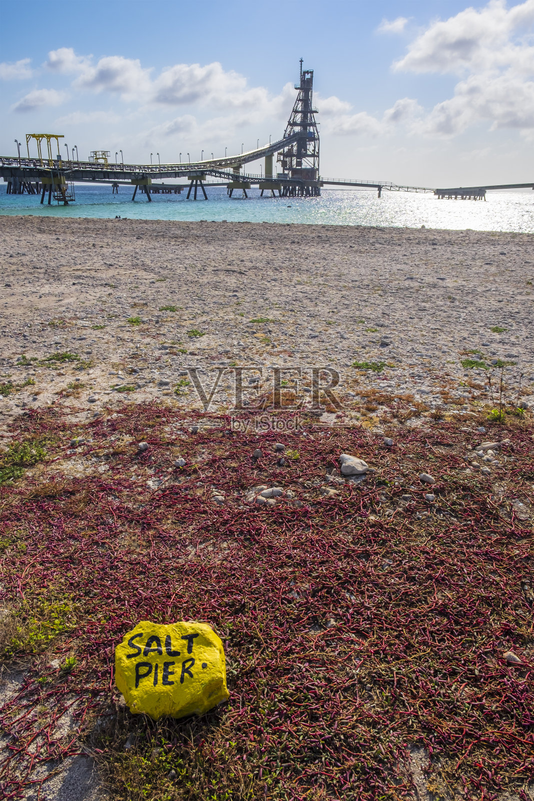 盐码头,博内尔岛照片摄影图片