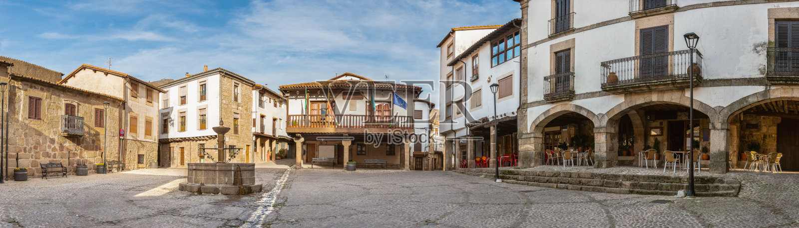 圣马丁德特雷维霍全景市长广场照片摄影图片