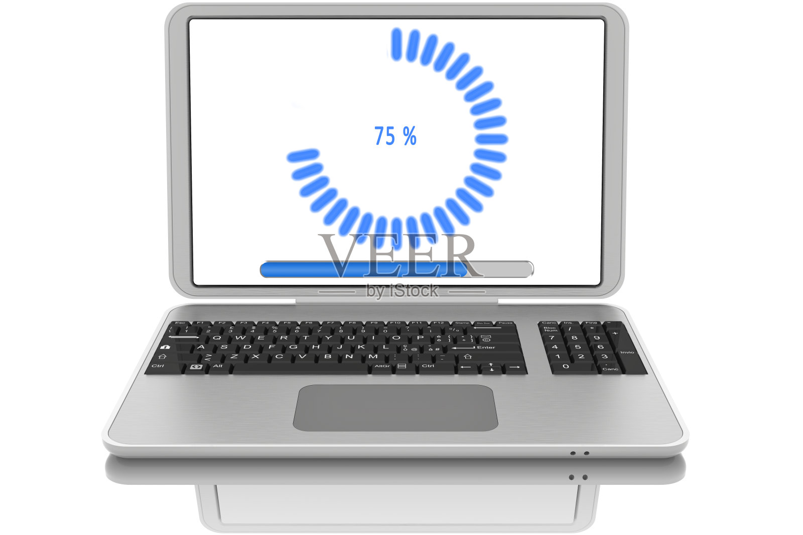 电脑。文件下载- 3D插图照片摄影图片