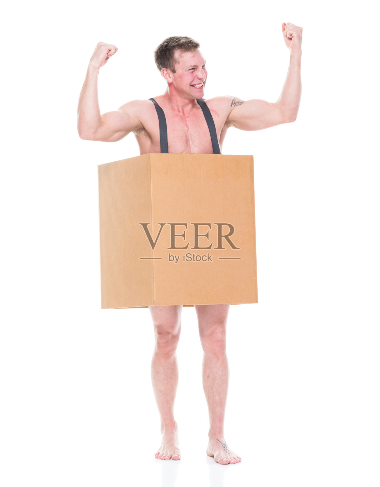 可怜的人在包厢里举手欢呼照片摄影图片