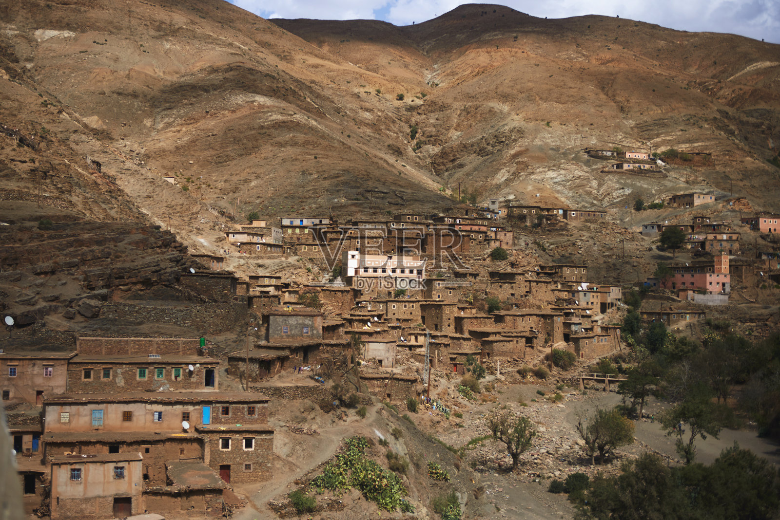 摩洛哥的山村照片摄影图片