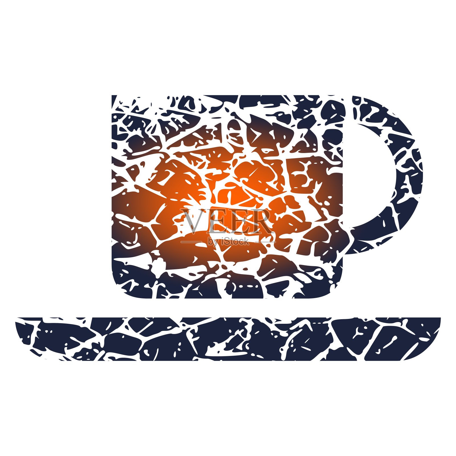 咖啡杯或茶杯。矢量插图。插画图片素材