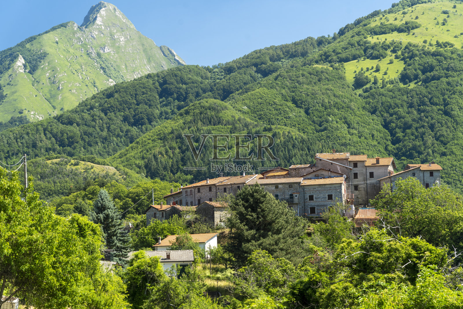 Ugliancaldo全景图，托斯卡纳照片摄影图片