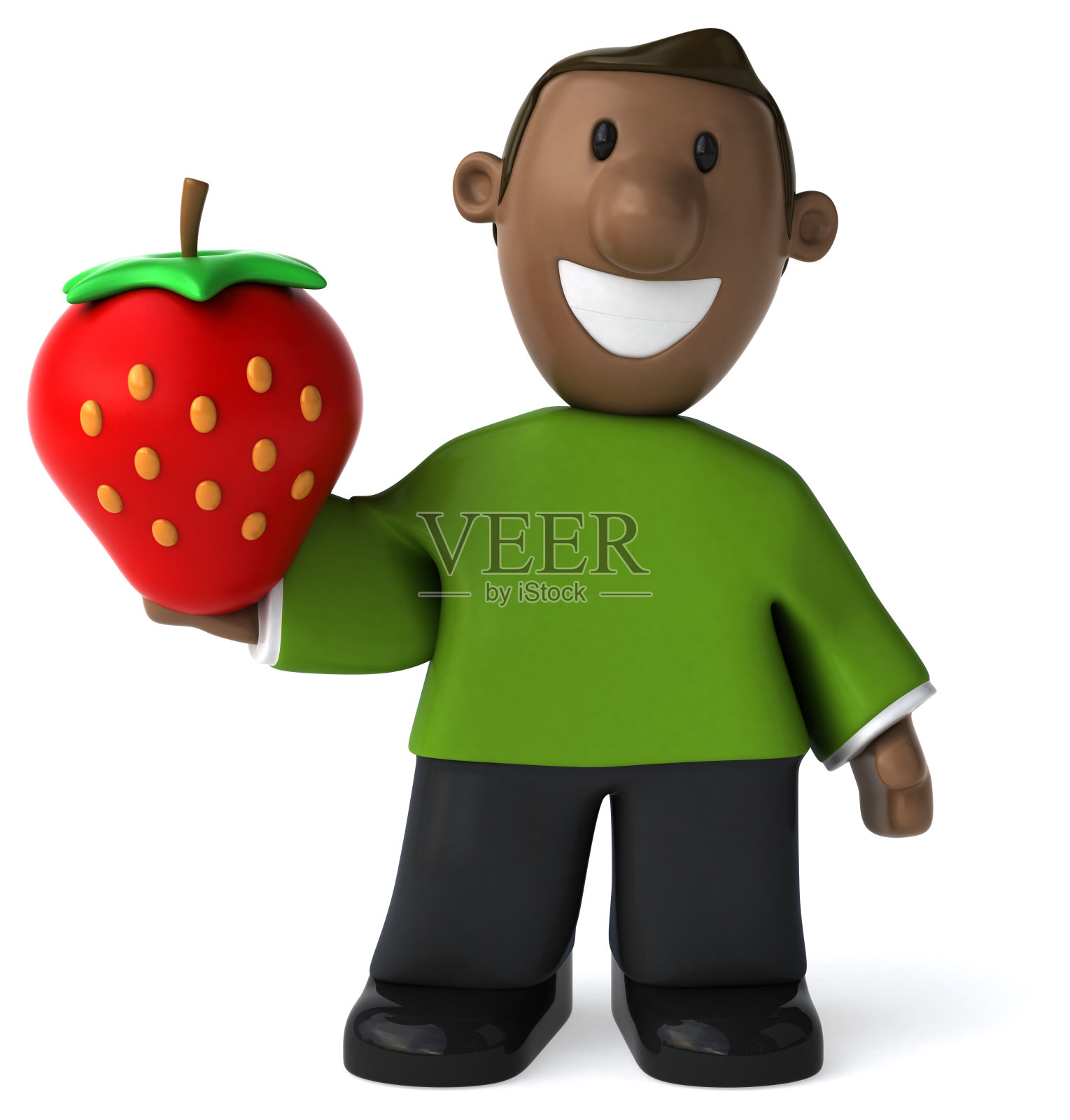 卡通人物- 3D插图照片摄影图片