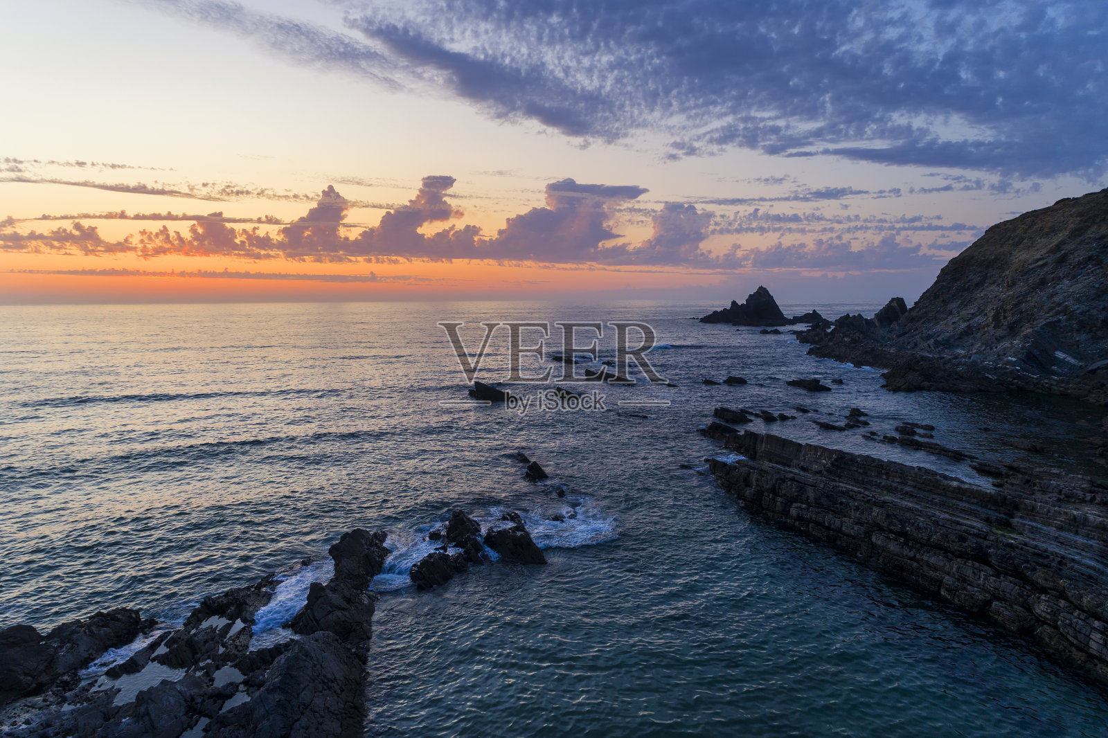 美丽的Alentejo, Zambujeira do Mar的Alteirinhos海滩照片摄影图片