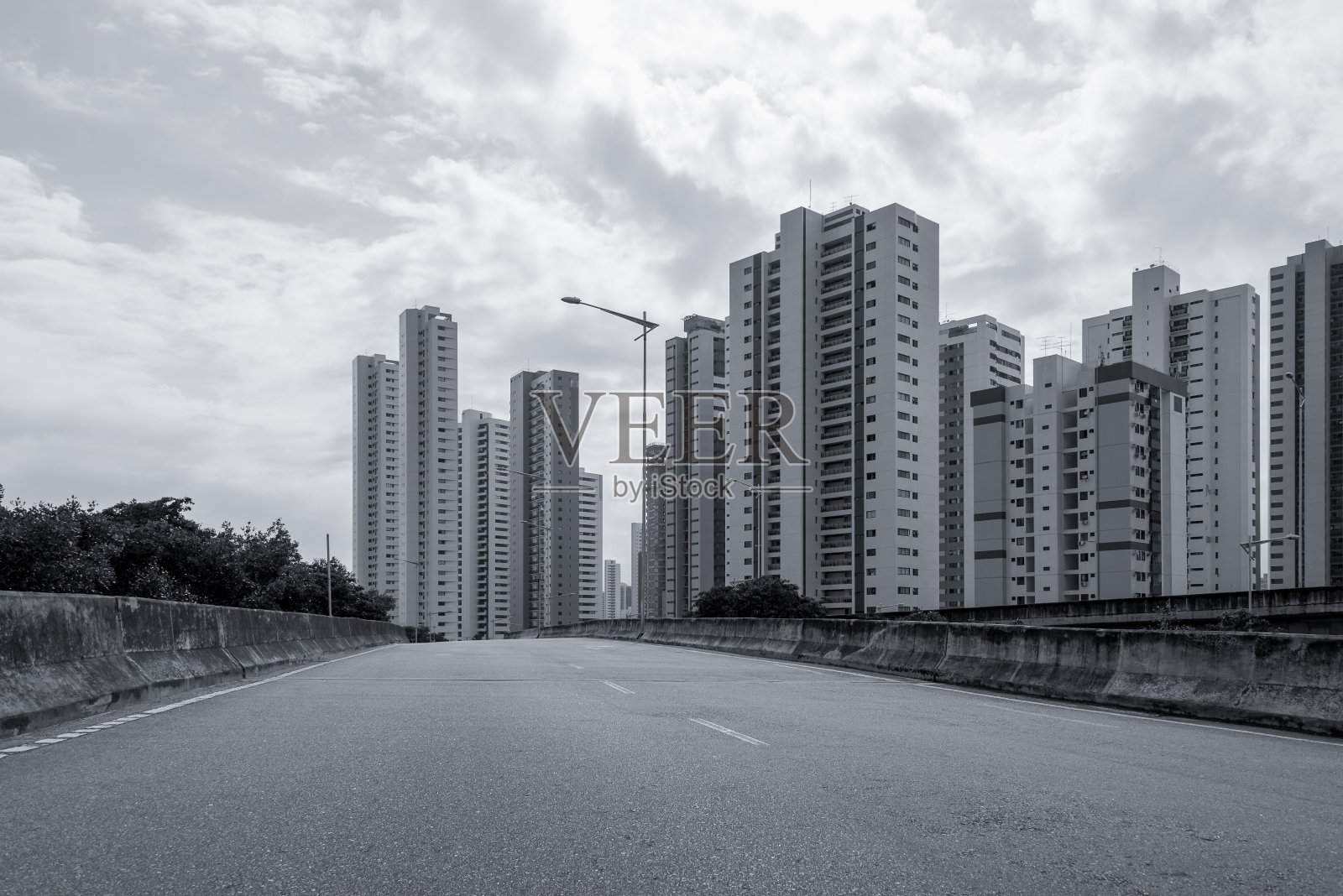 从Via Mangue高架桥看到的Boa Viagem建筑照片摄影图片