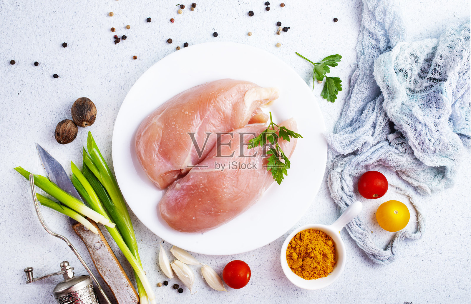 生鸡肉角照片摄影图片