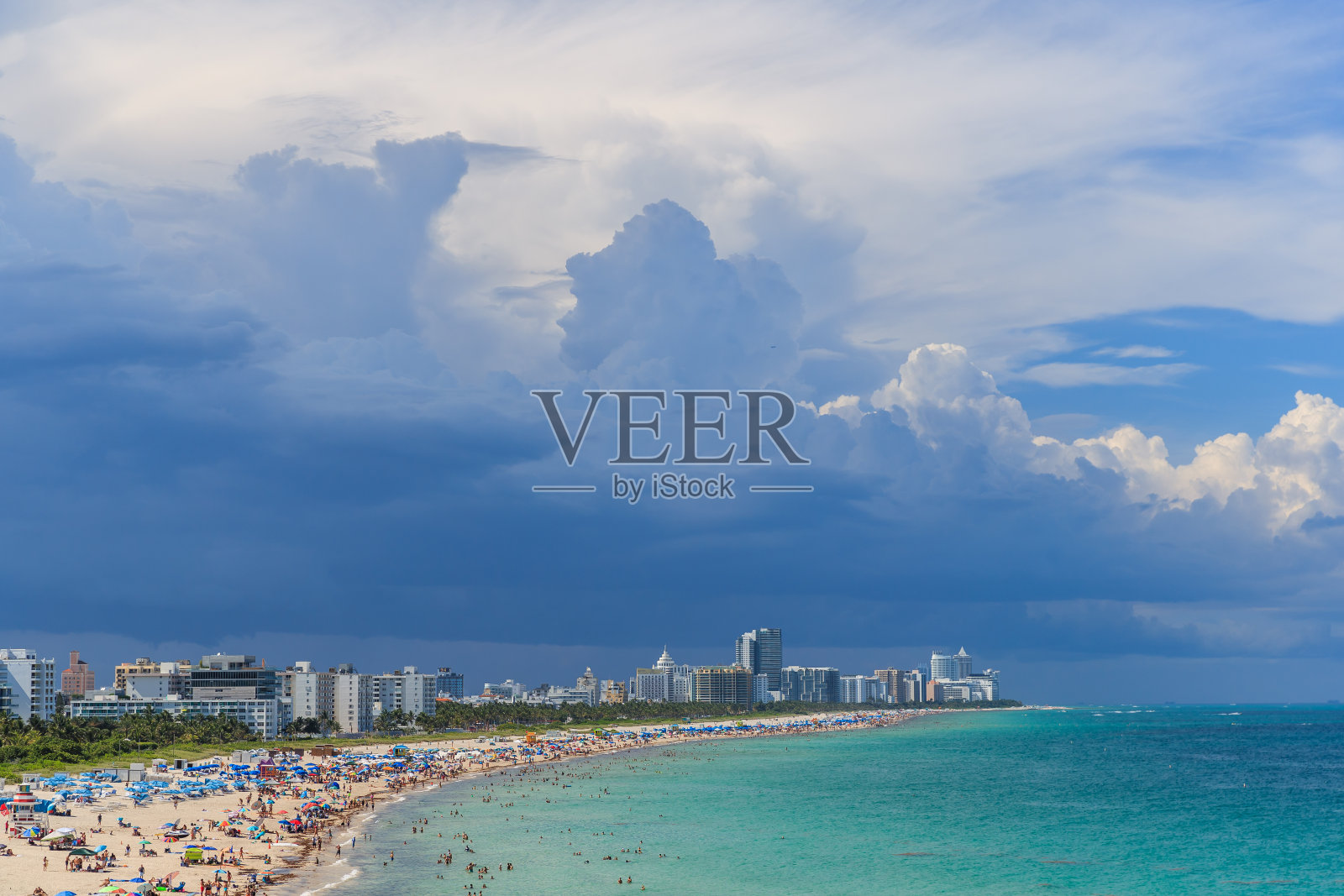 迈阿密港，航拍照片摄影图片