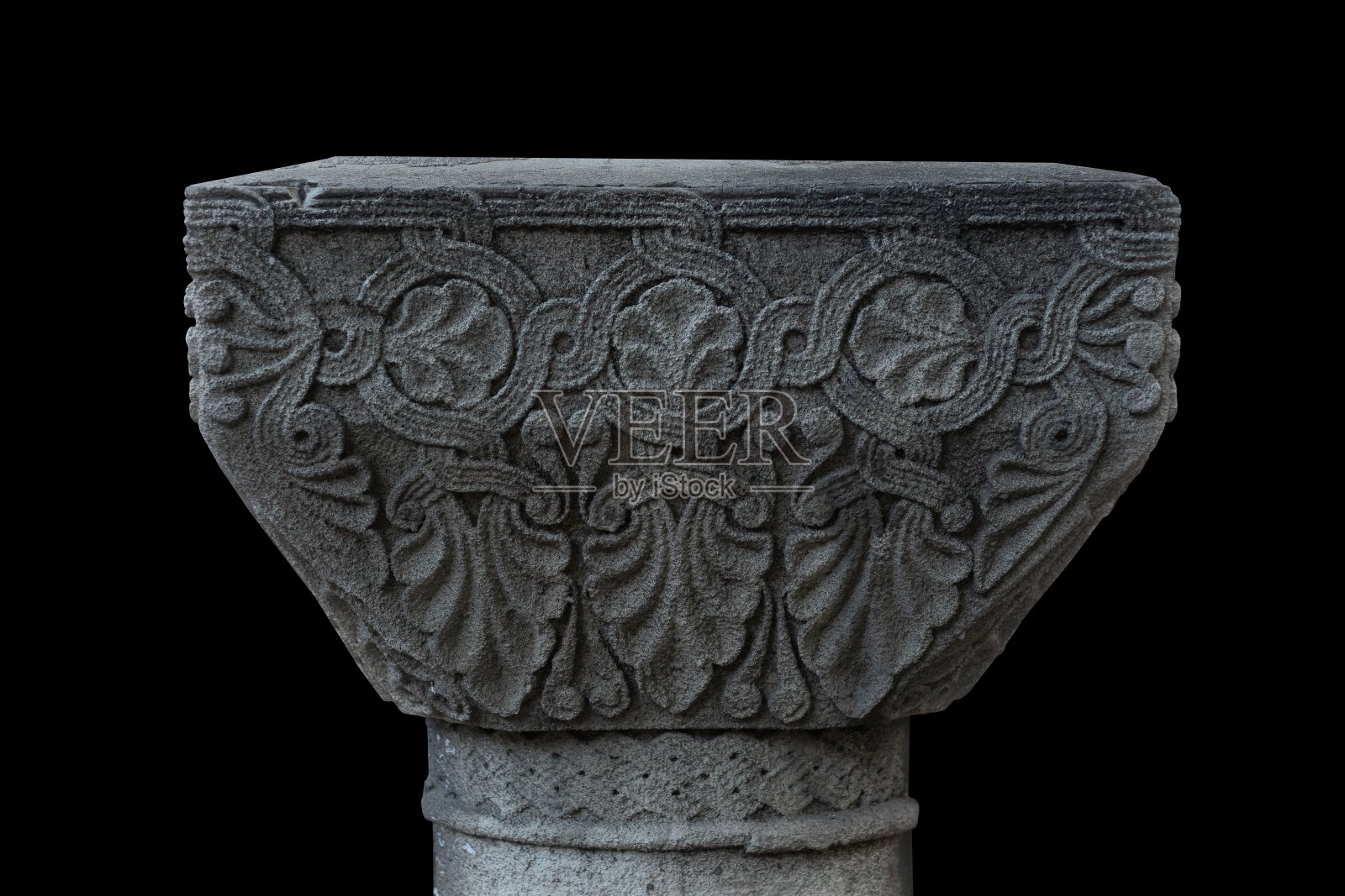 石膏灰泥、石膏花纹装饰物、墙面纹理照片摄影图片