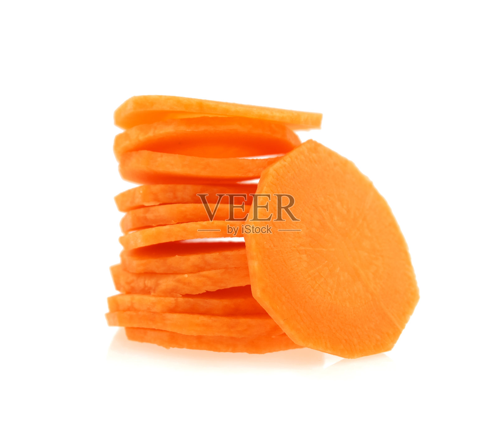 胡萝卜孤立在白色背景上照片摄影图片