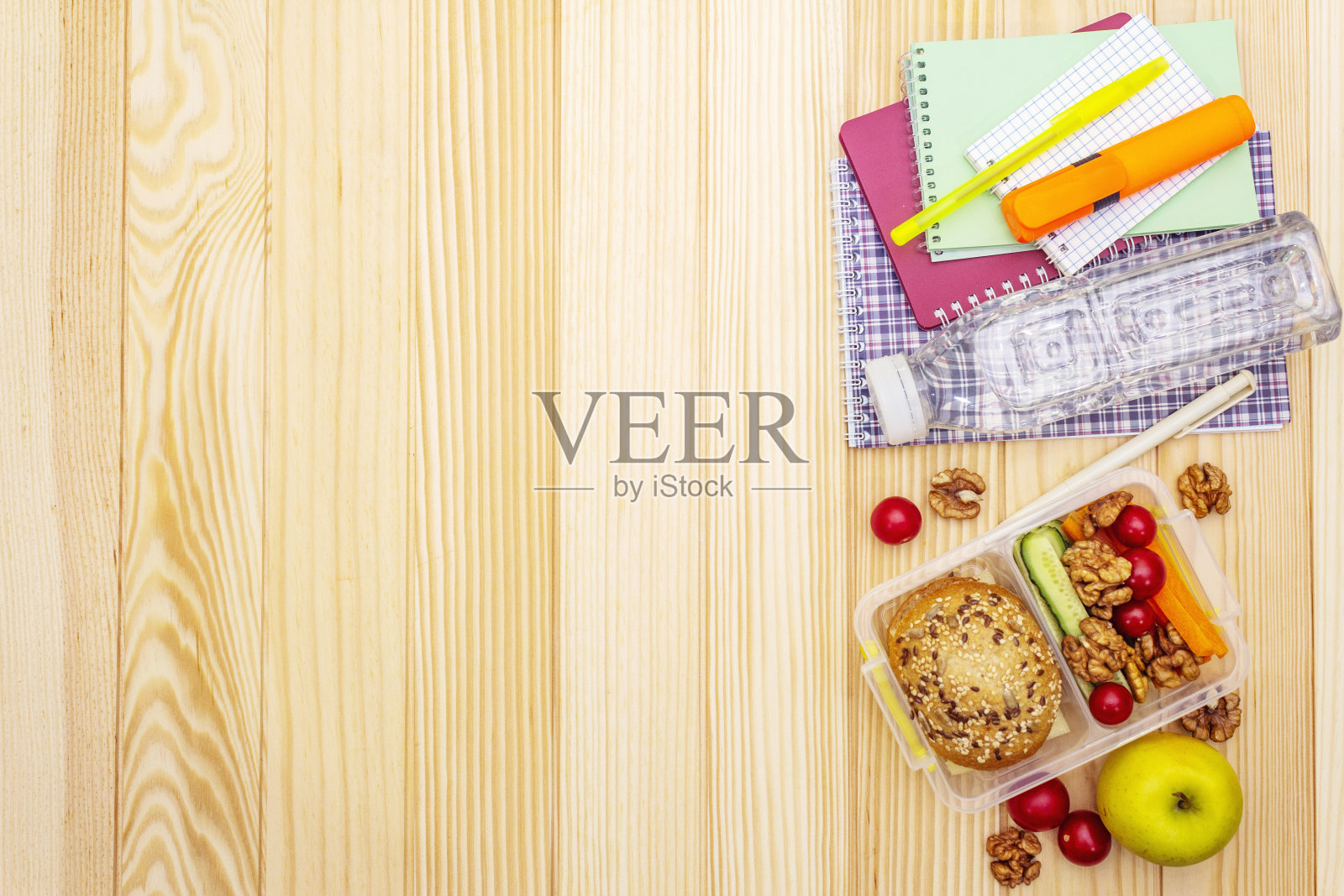 学校午餐盒照片摄影图片