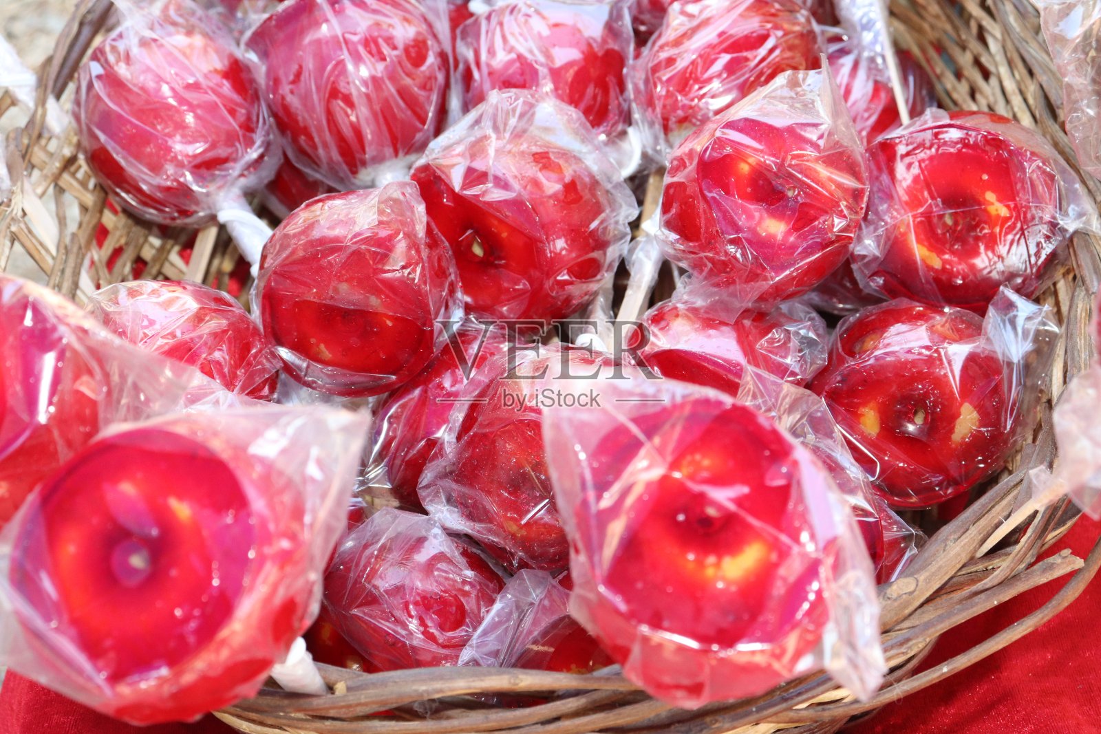 苹果糖照片摄影图片