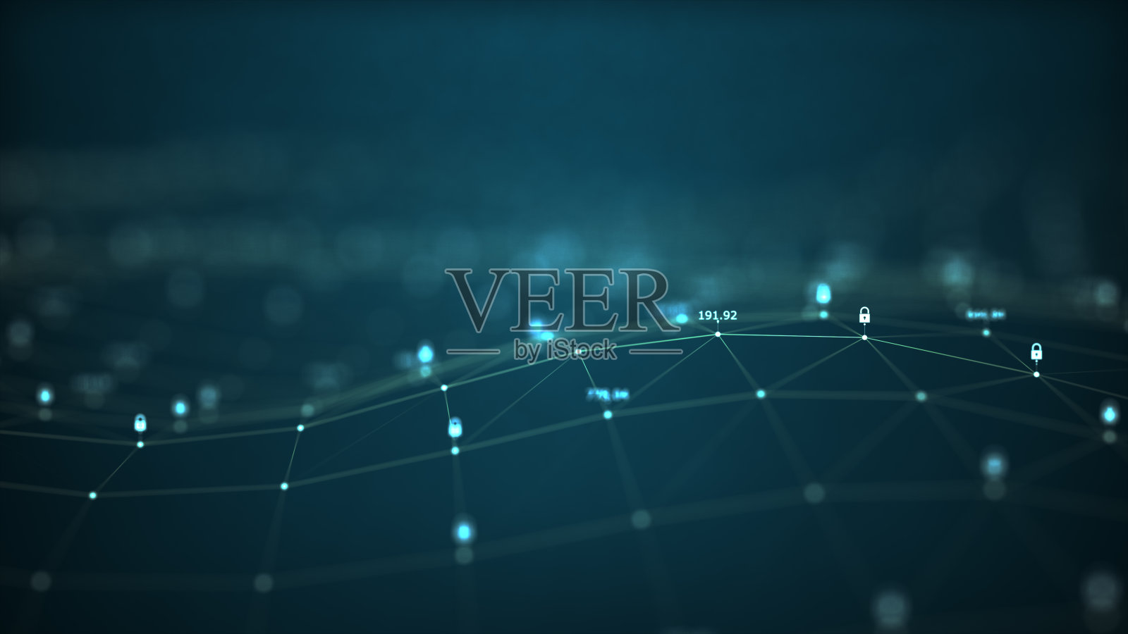 技术网络安全概念。插画图片素材