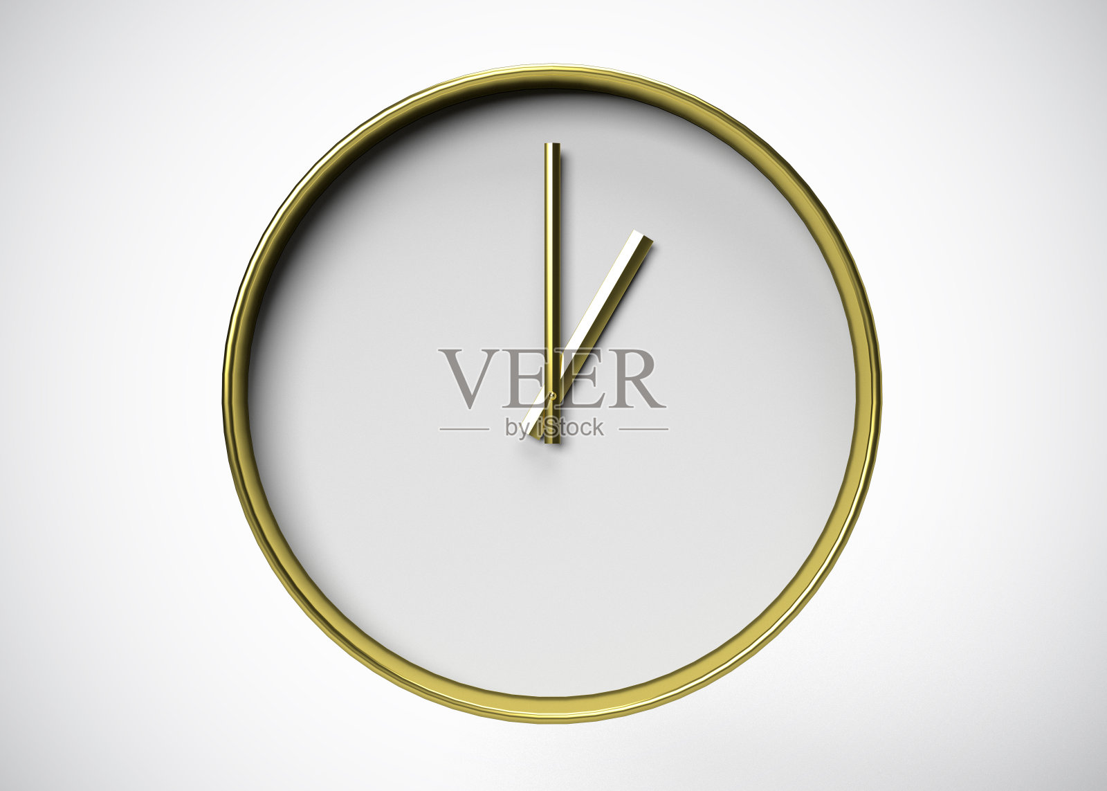 时钟1点钟时间3D渲染照片摄影图片