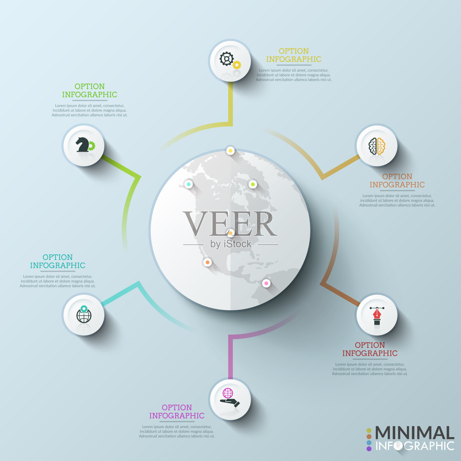 现代信息图形设计模板设计模板素材
