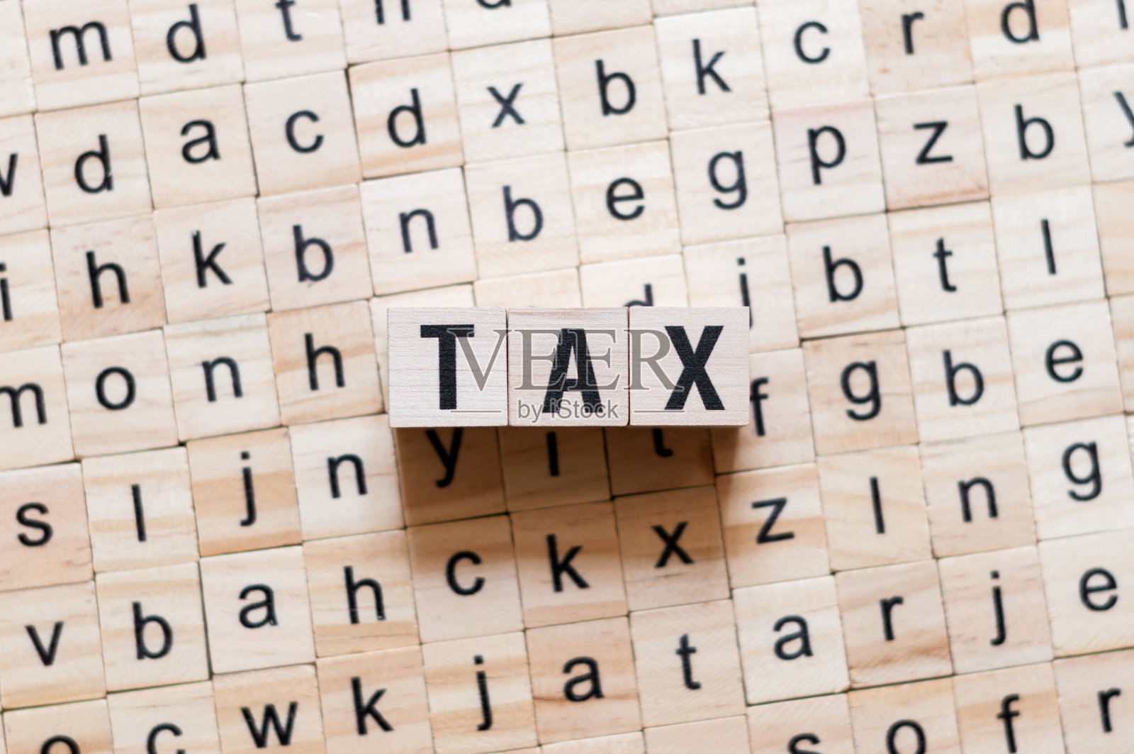 税收词概念照片摄影图片