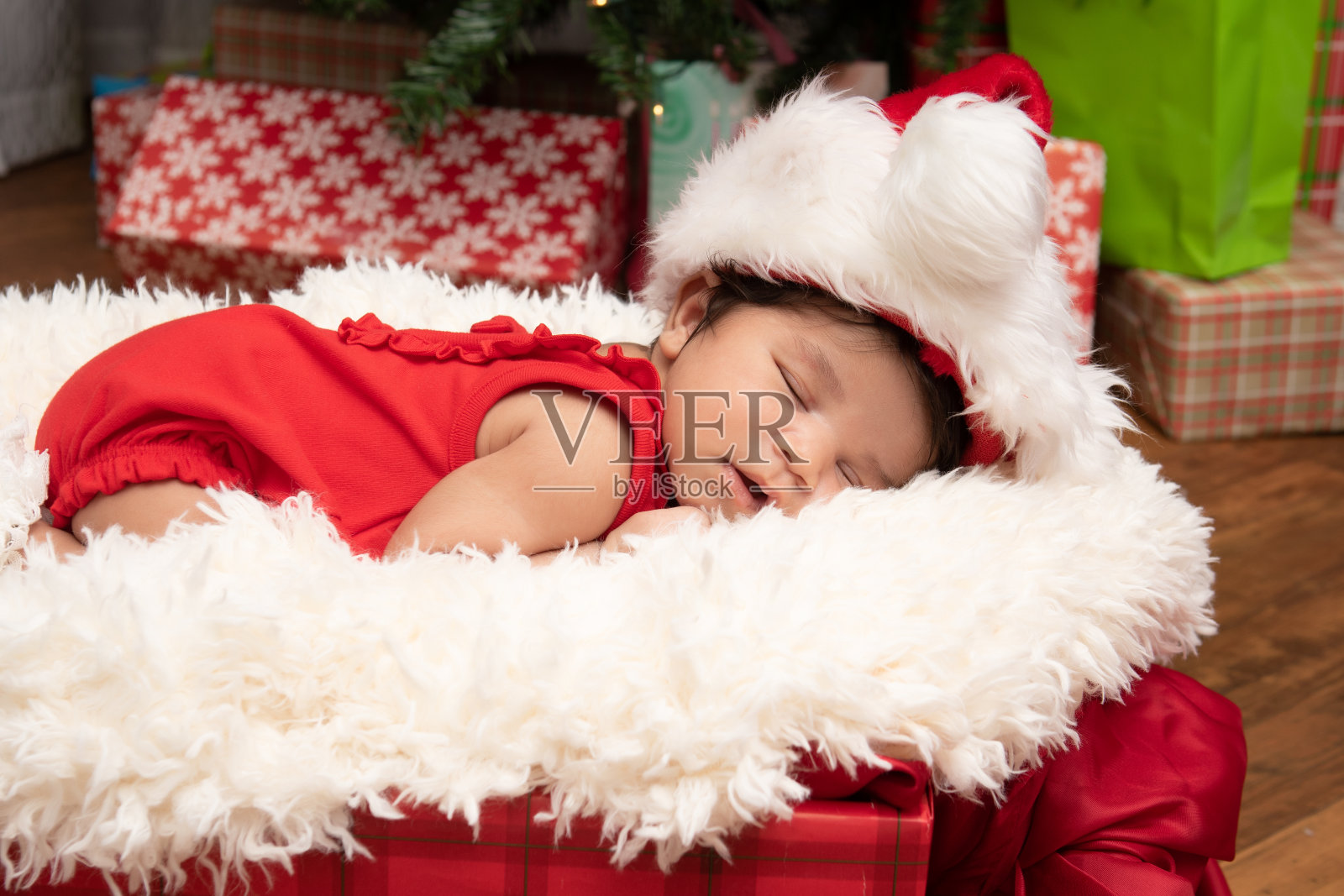 圣诞宝贝照片摄影图片