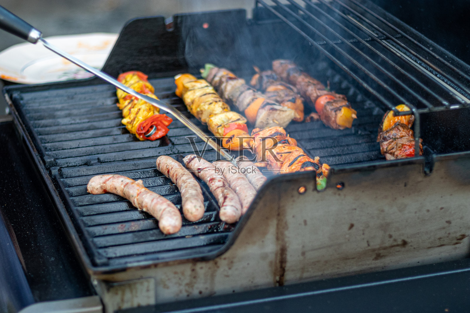 烧烤架照片摄影图片