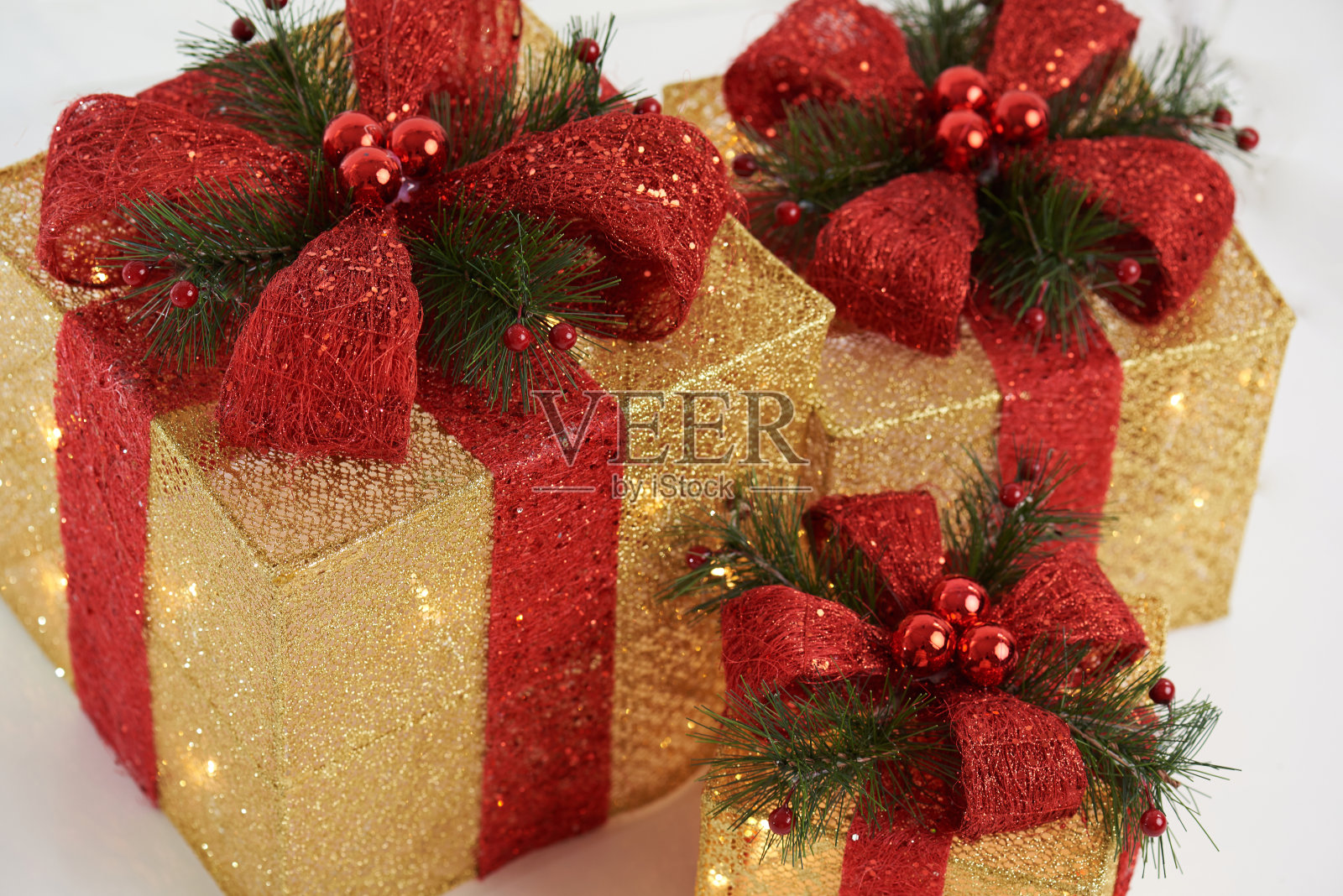 彩色圣诞礼盒照片摄影图片