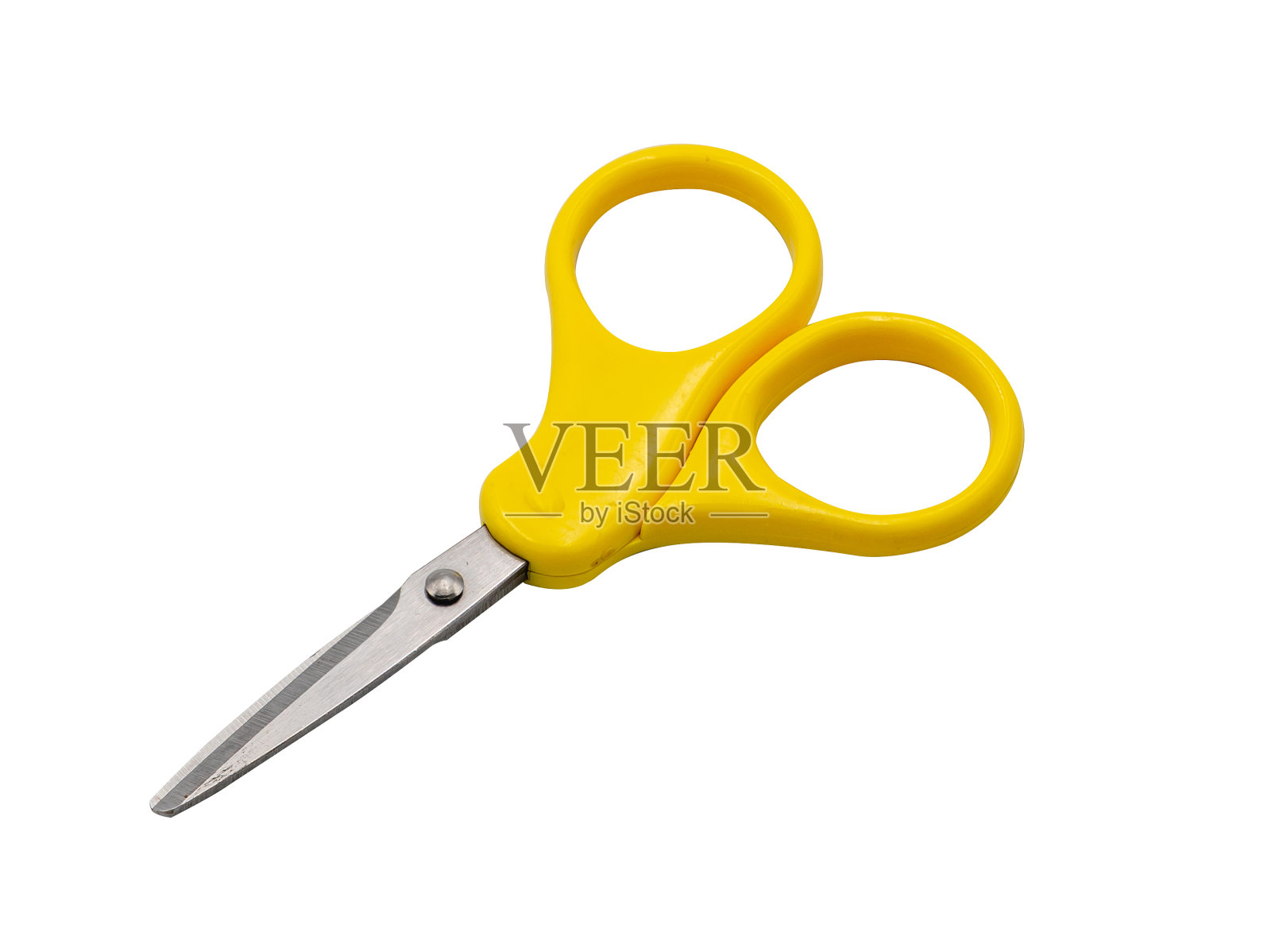 黄色的剪刀孤立照片摄影图片