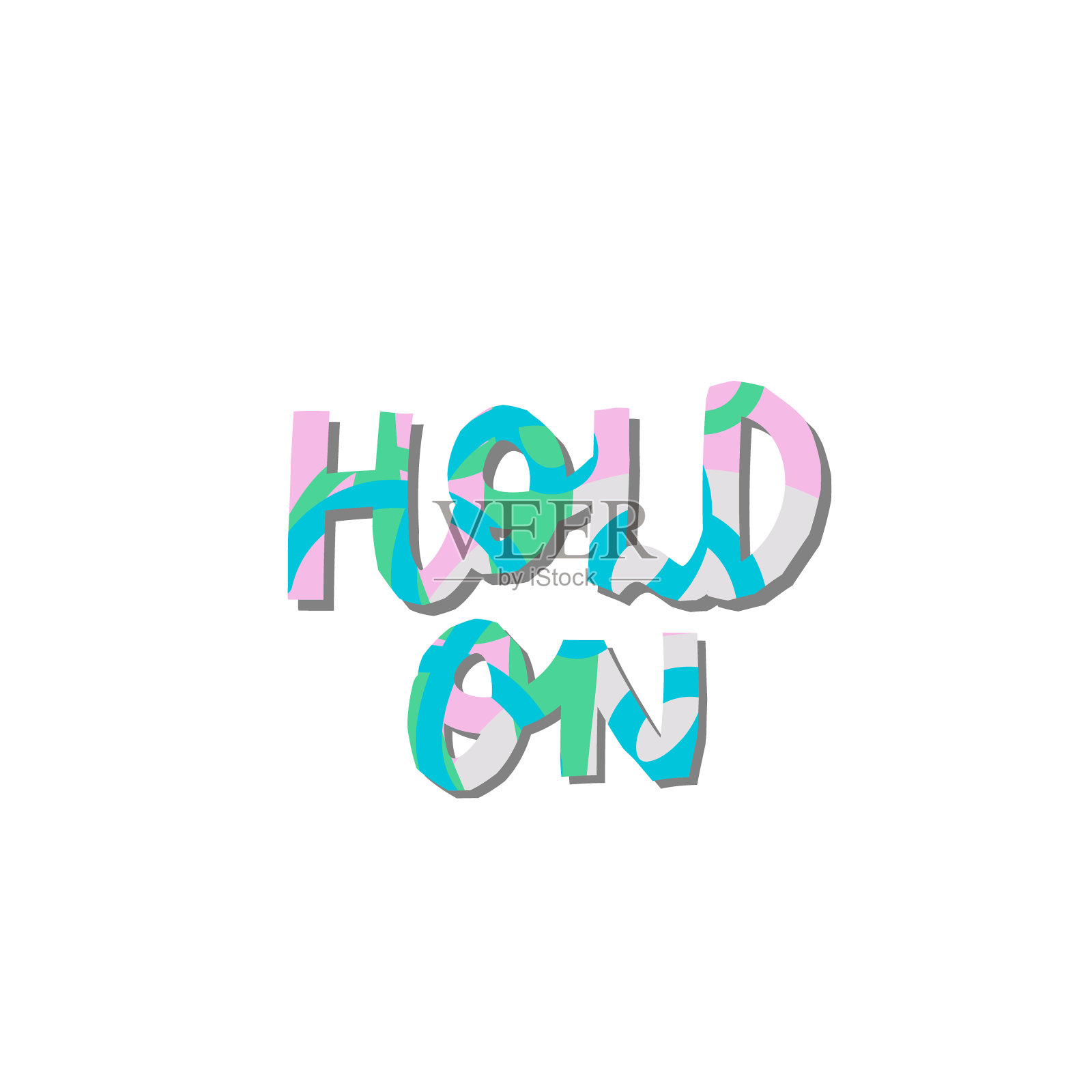 在纸上剪出衬衫上的报价字母插画图片素材