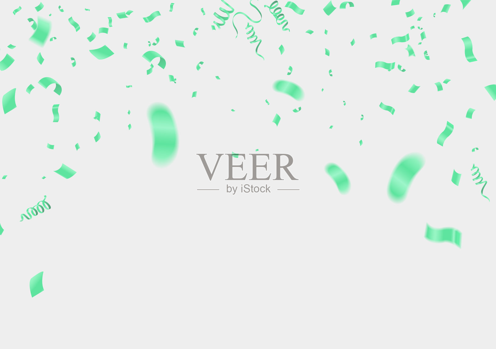 旗帜，气球和生日贺卡派对插画图片素材