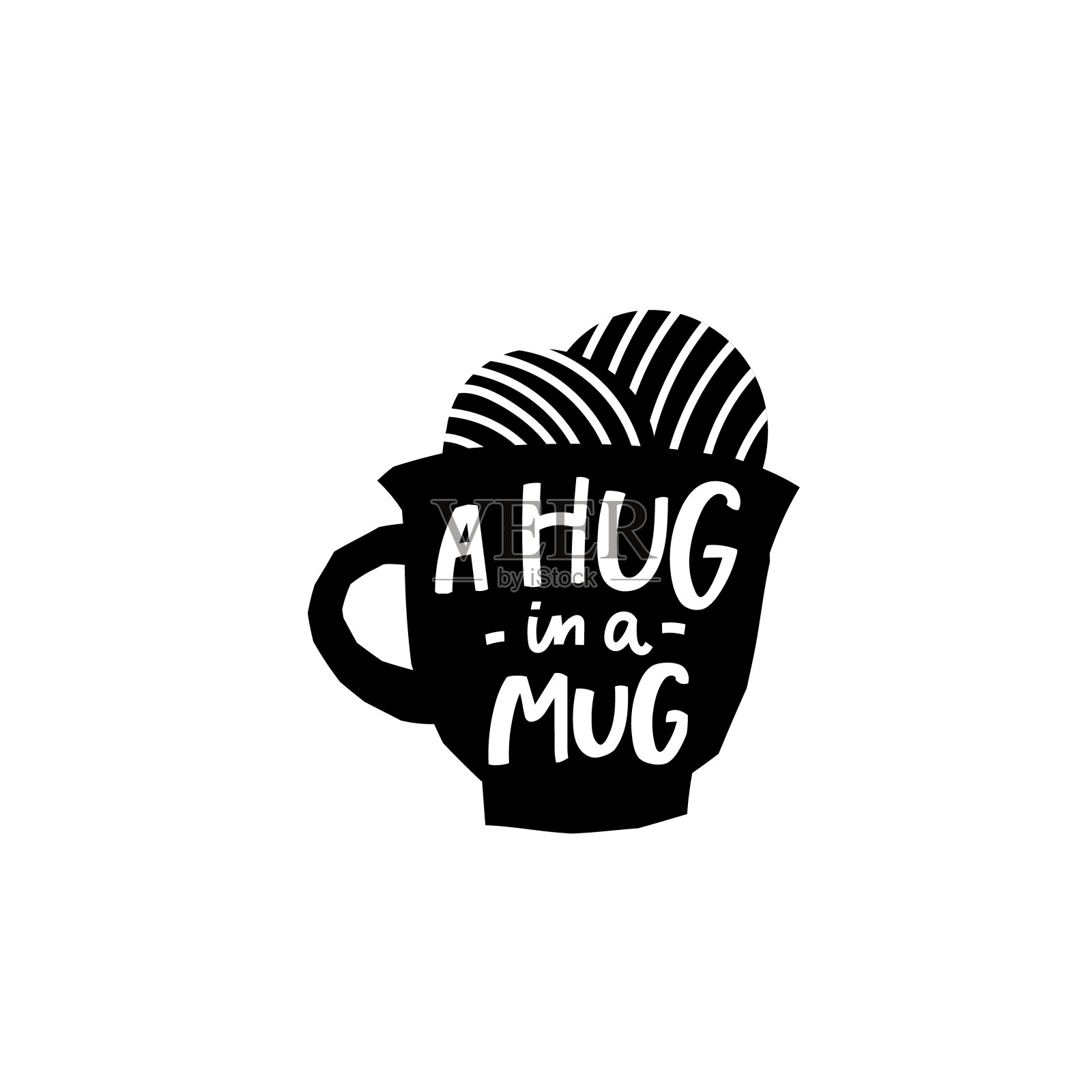 咖啡衬衫上写着字插画图片素材