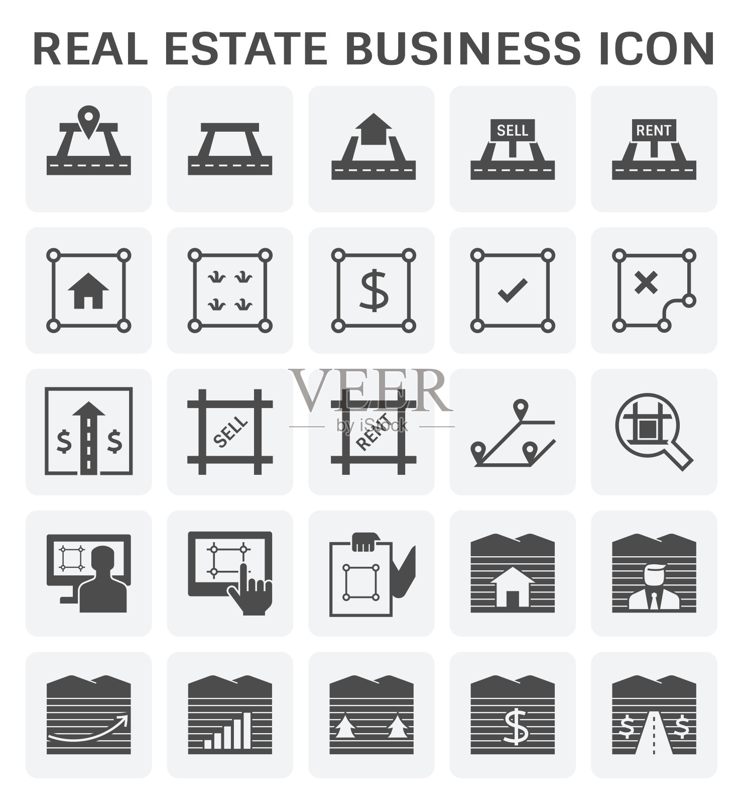 房地产的图标图标素材