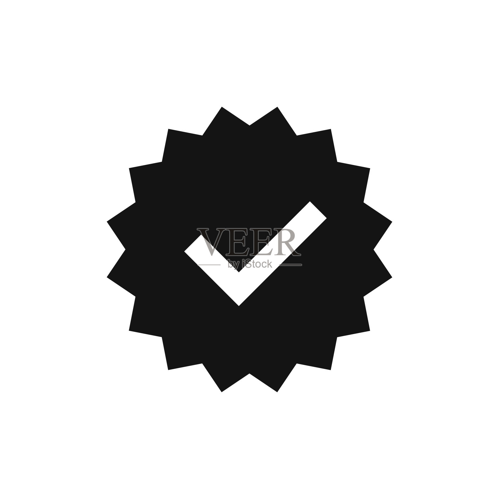 绿色复选标记和红色叉号图标集图标素材