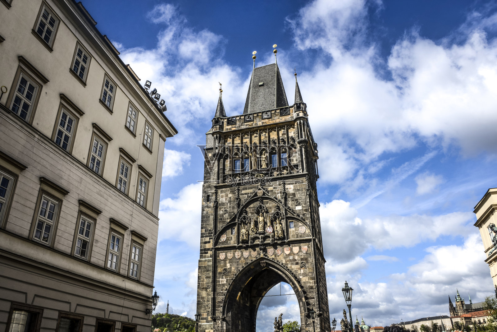布拉格火药塔照片摄影图片