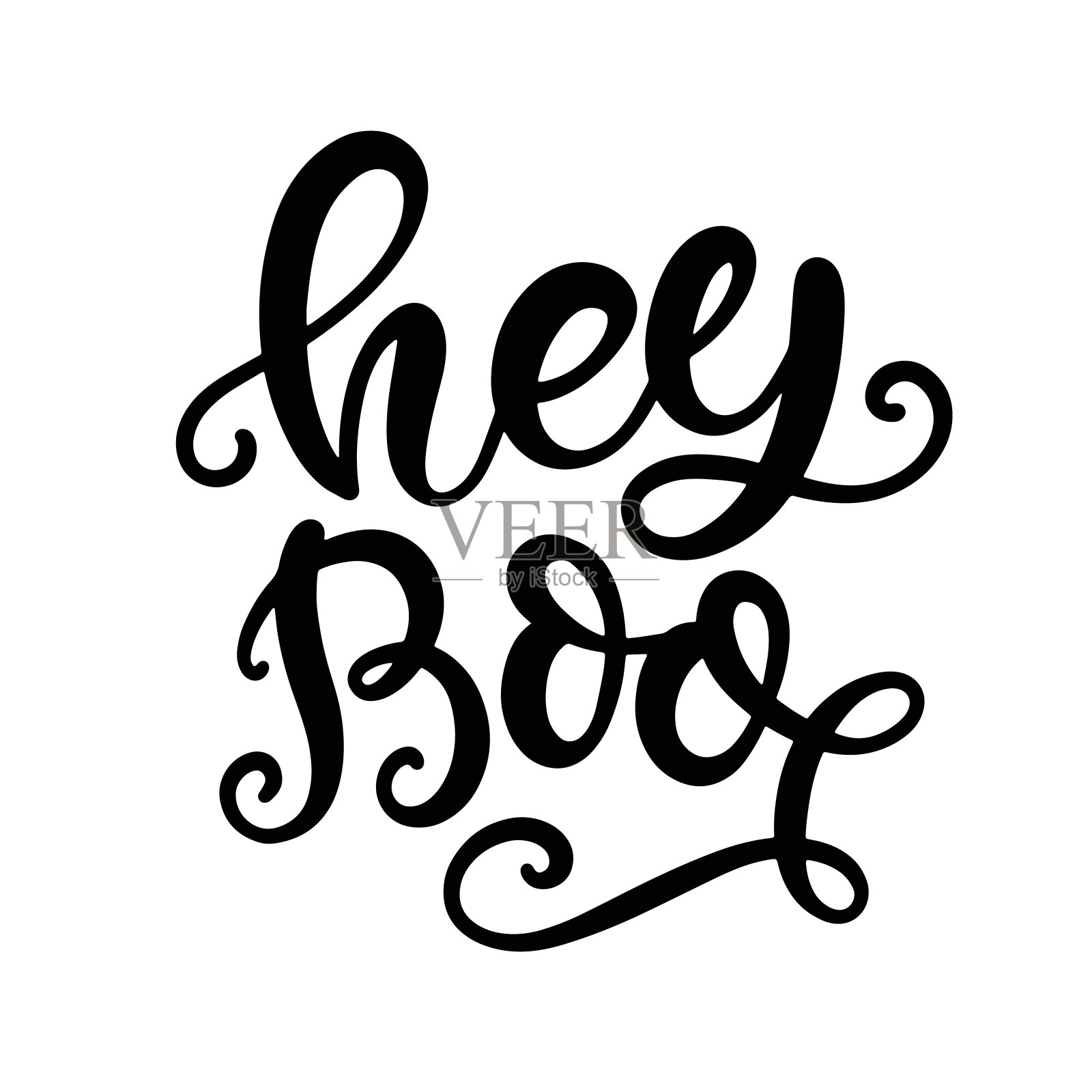 嘿嘘。万圣节派对海报与手写墨水字母插画图片素材