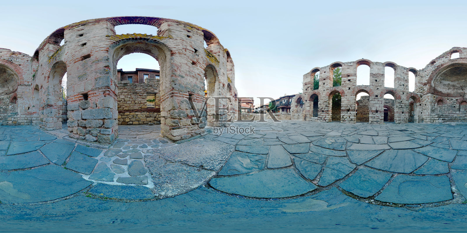 内塞巴尔的老大都会教堂照片摄影图片