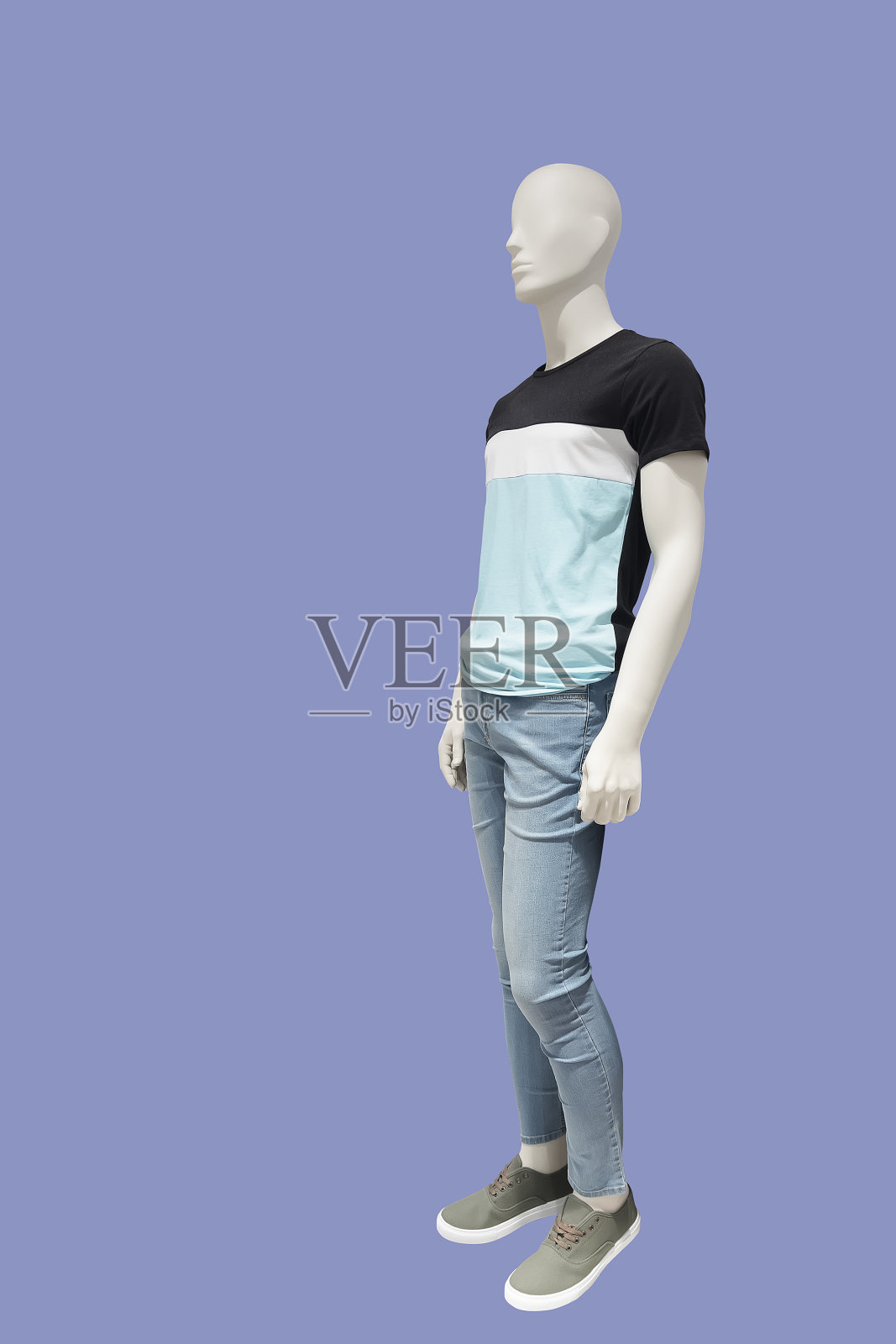 完整的男性人体模型。照片摄影图片