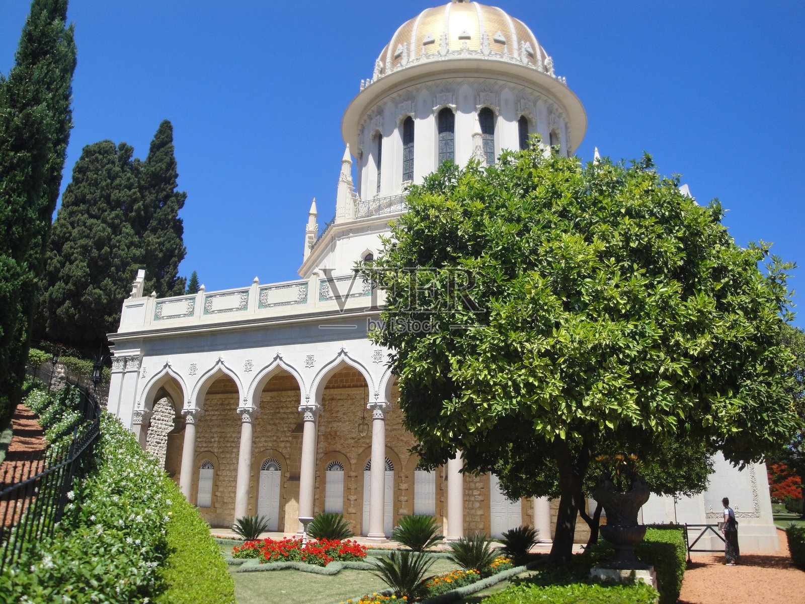 以色列海法巴哈伊花园的难以形容之美照片摄影图片