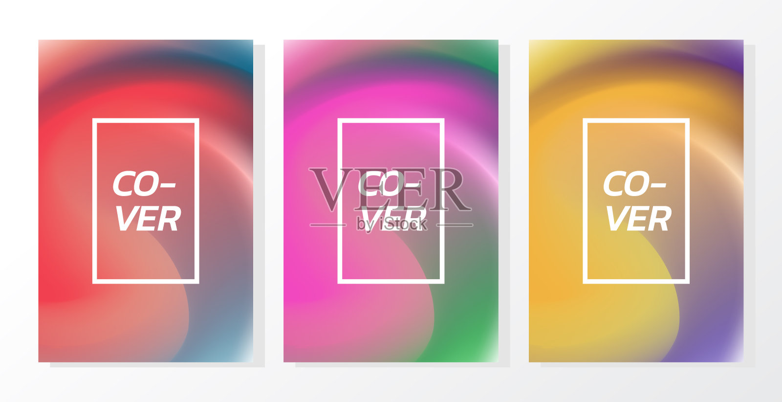 抽象最小的颜色背景。现代的图形元素。矢量图插画图片素材