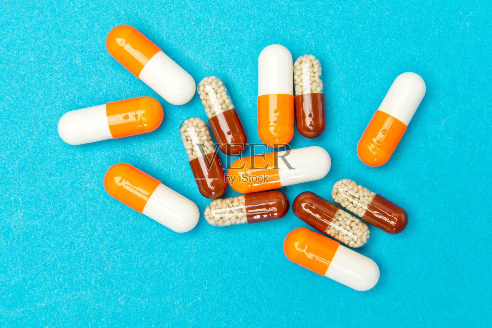 药物丸、片剂和胶囊。文本和广告的复制空间照片摄影图片