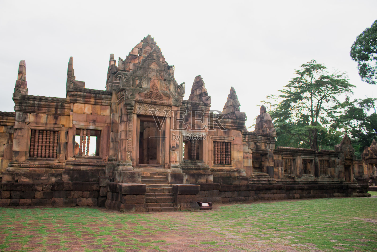 泰国Muangtam Castle或Prasat Muang Tam, Buri Ram照片摄影图片
