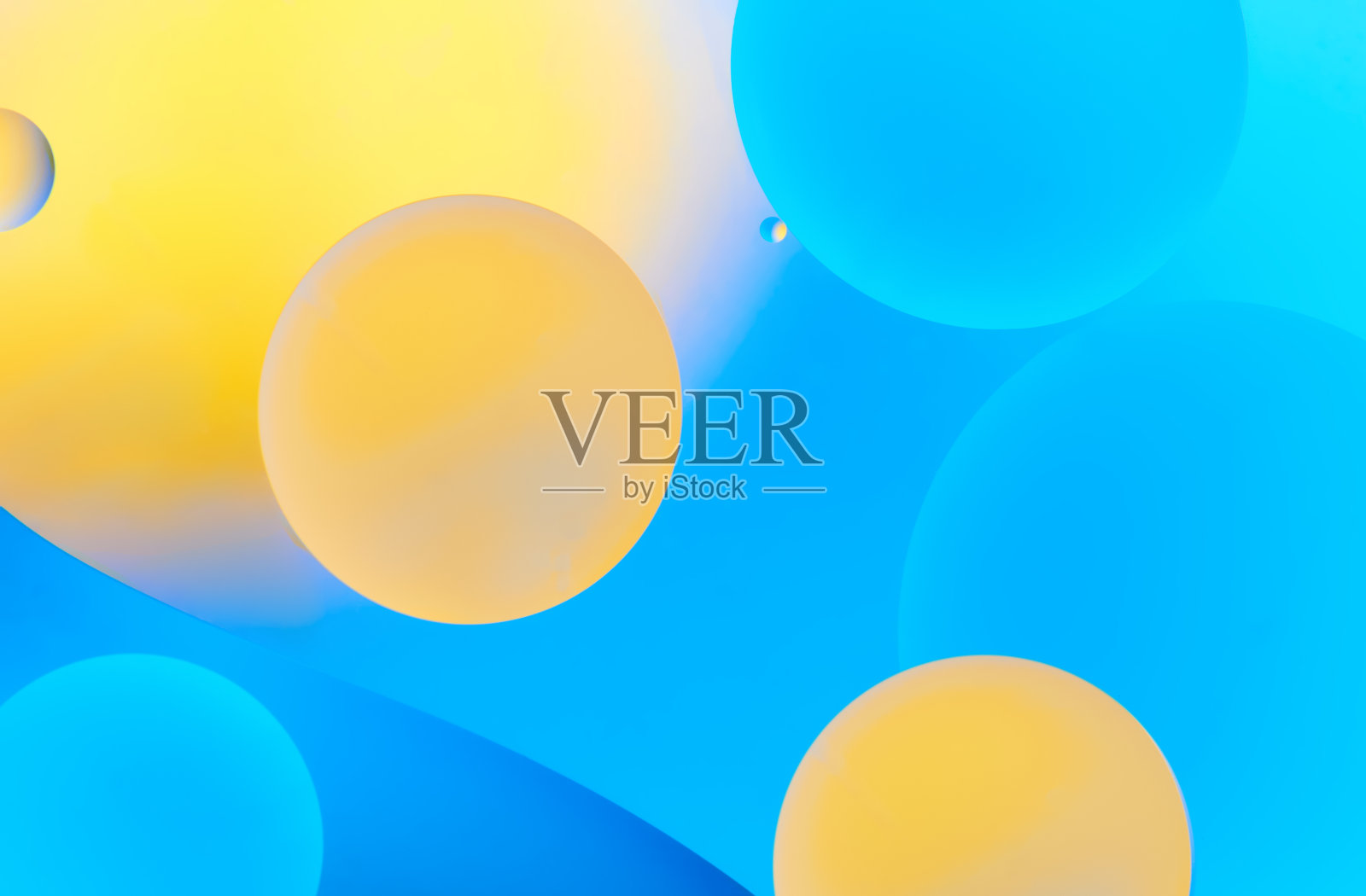 彩色的圆圈和波浪照片摄影图片