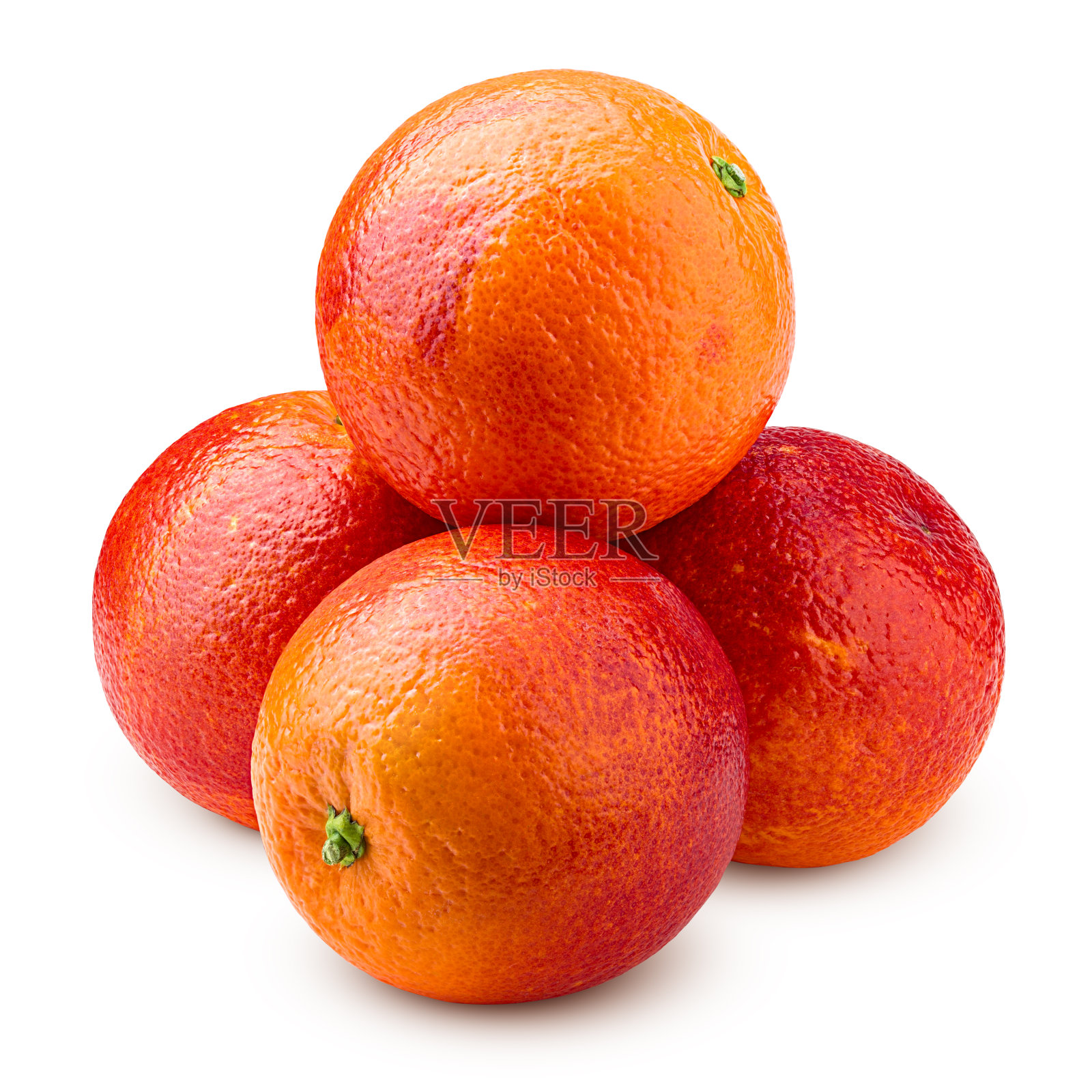 红色血橙，孤立在白色背景，剪辑路径，全景深照片摄影图片