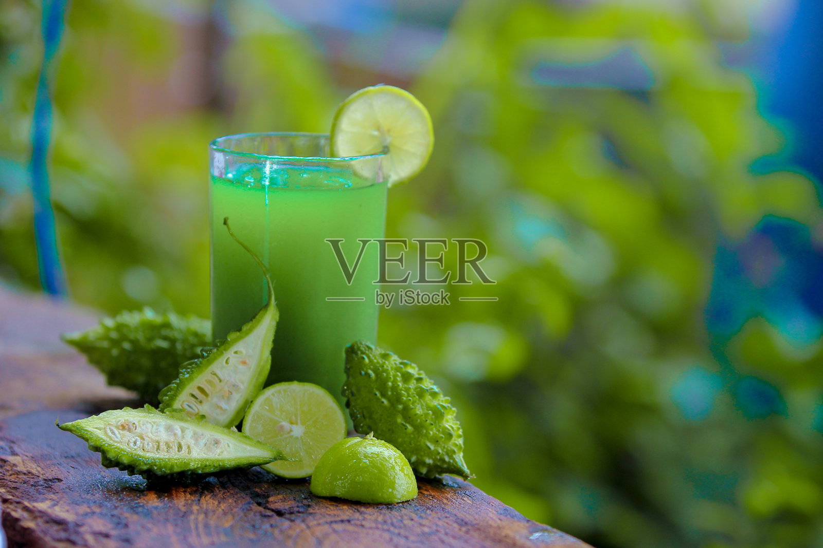 绿苦瓜照片摄影图片