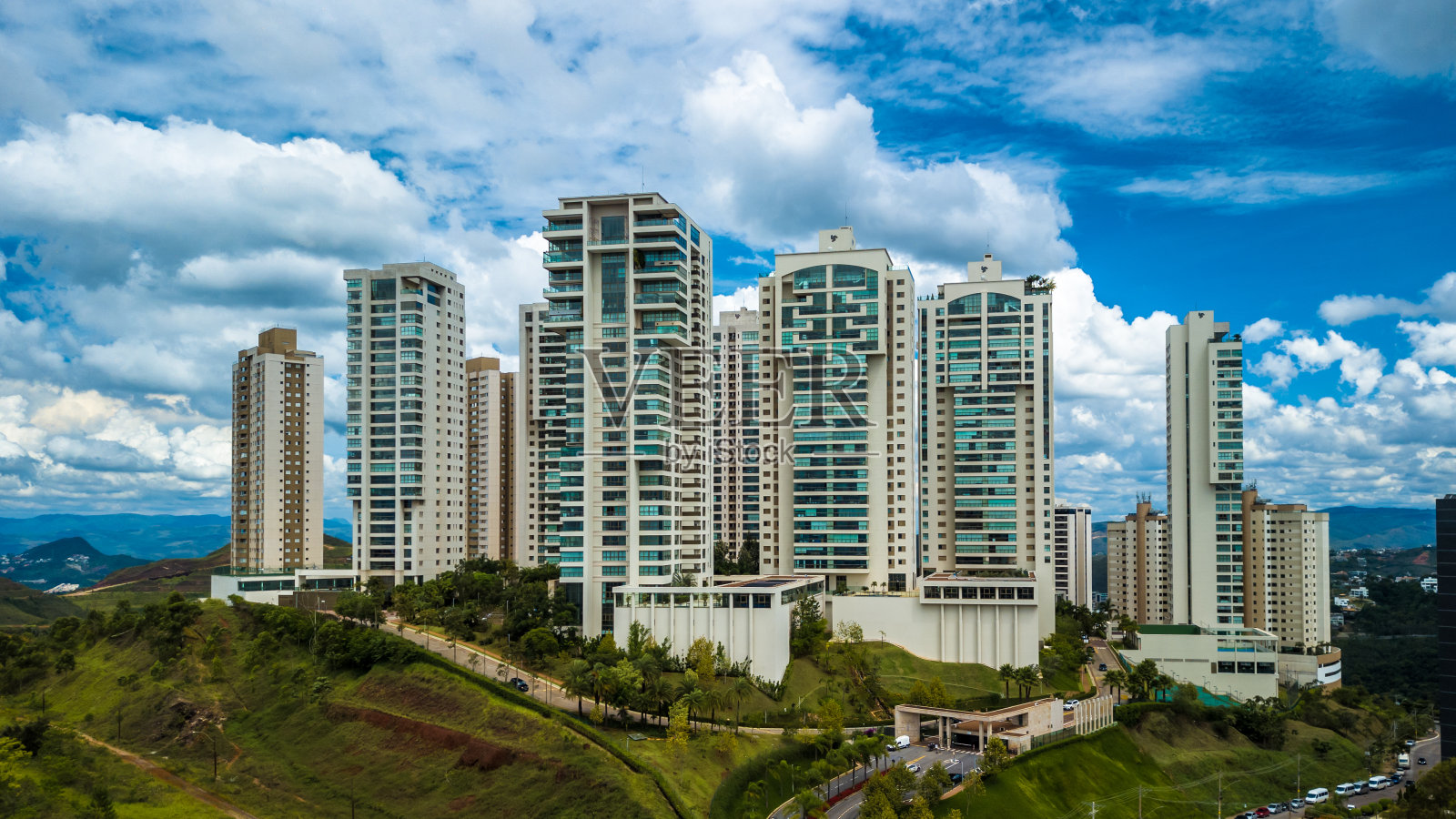 豪华建筑群照片摄影图片