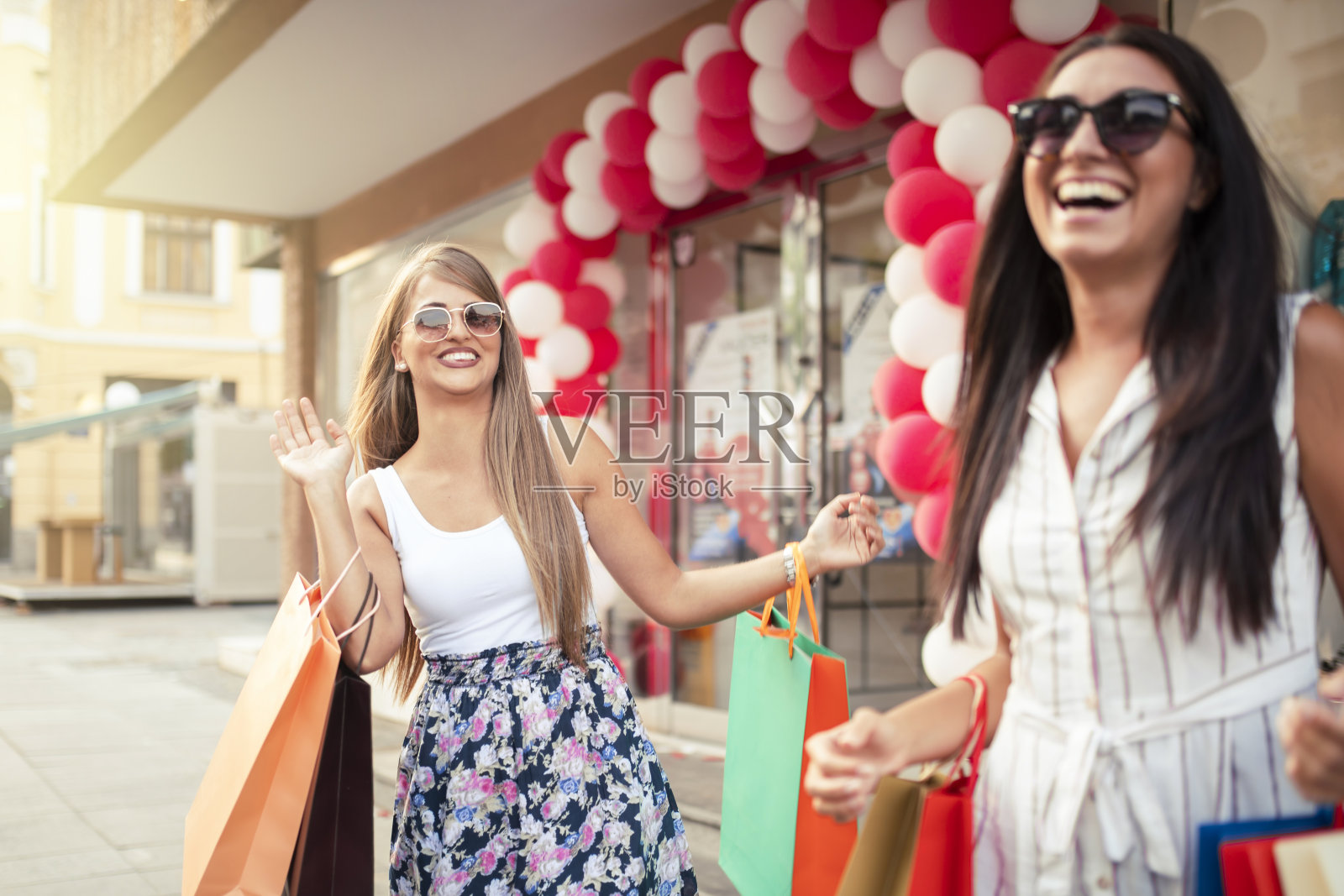 购物狂的女人照片摄影图片