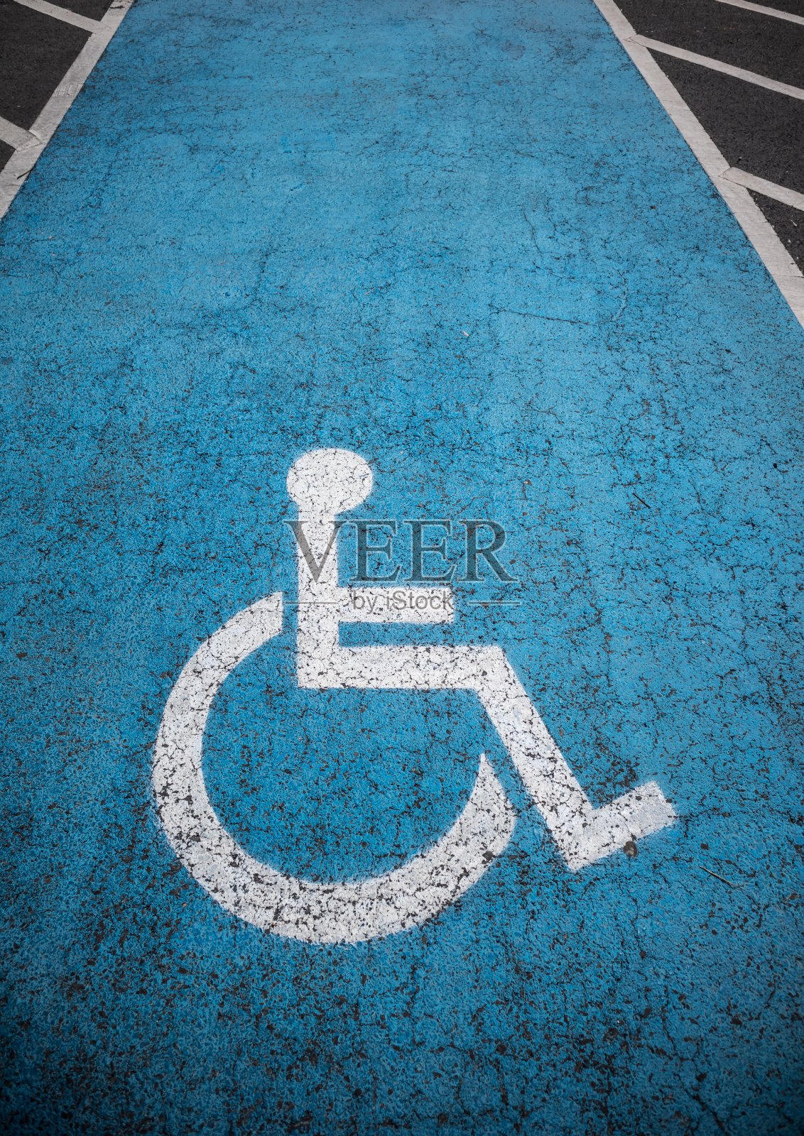 残疾人停车位置照片摄影图片